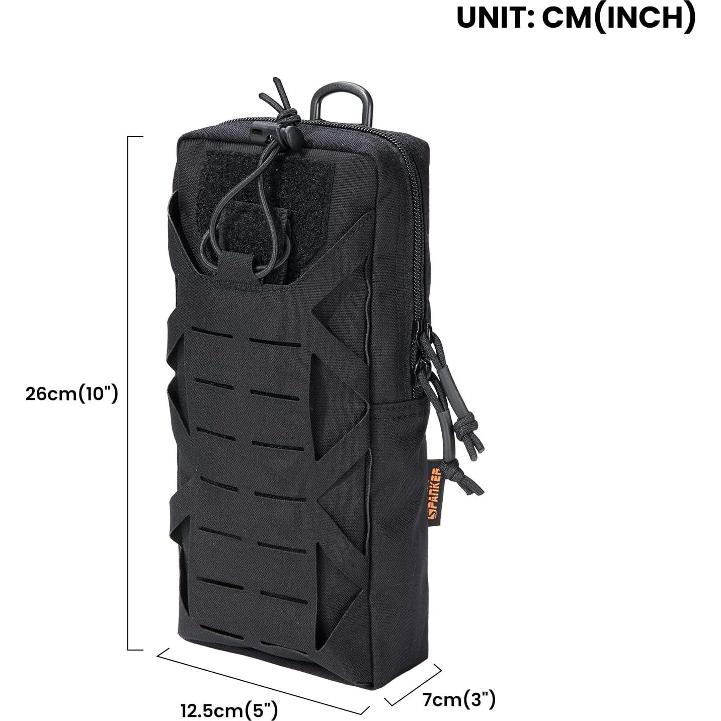 Bolsa Táctica EDC EXCELENTE ELITE SPANKER Negra 31x16cm