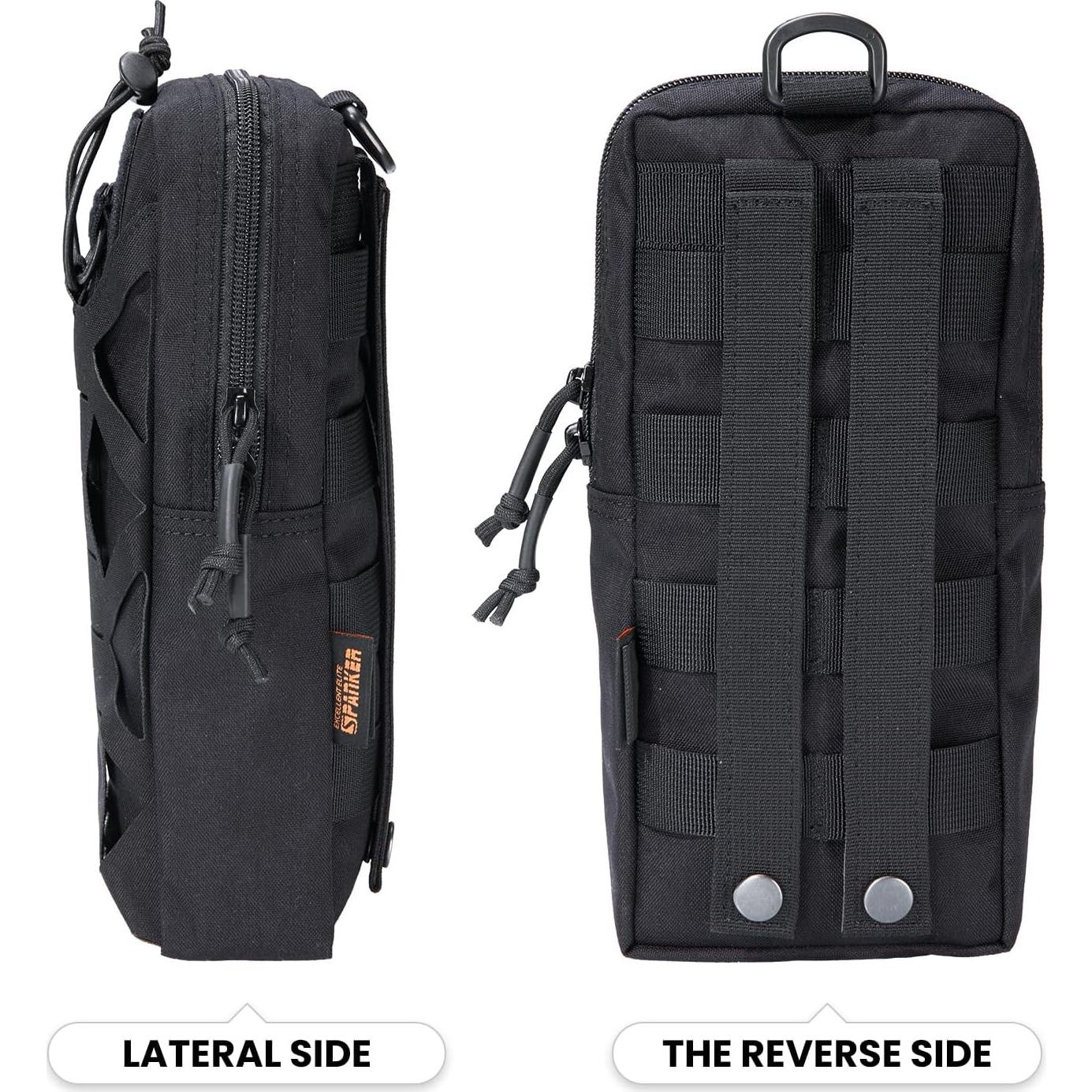 Bolsa Táctica EDC EXCELENTE ELITE SPANKER Negra 31x16cm