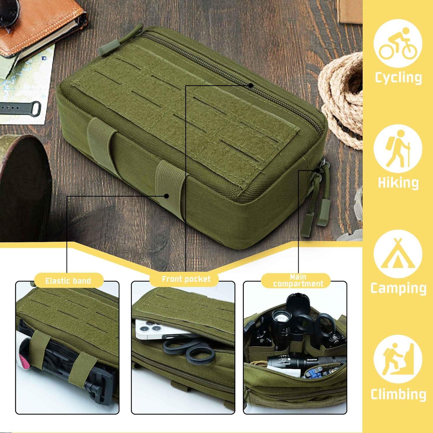 Bolsa Administrativa Molle VIIDOO Verde 20.6x12.9cm Resistente