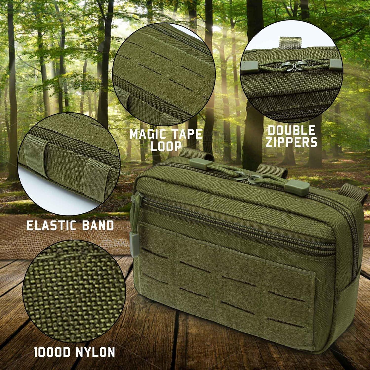 Bolsa Administrativa Molle VIIDOO Verde 20.6x12.9cm Resistente