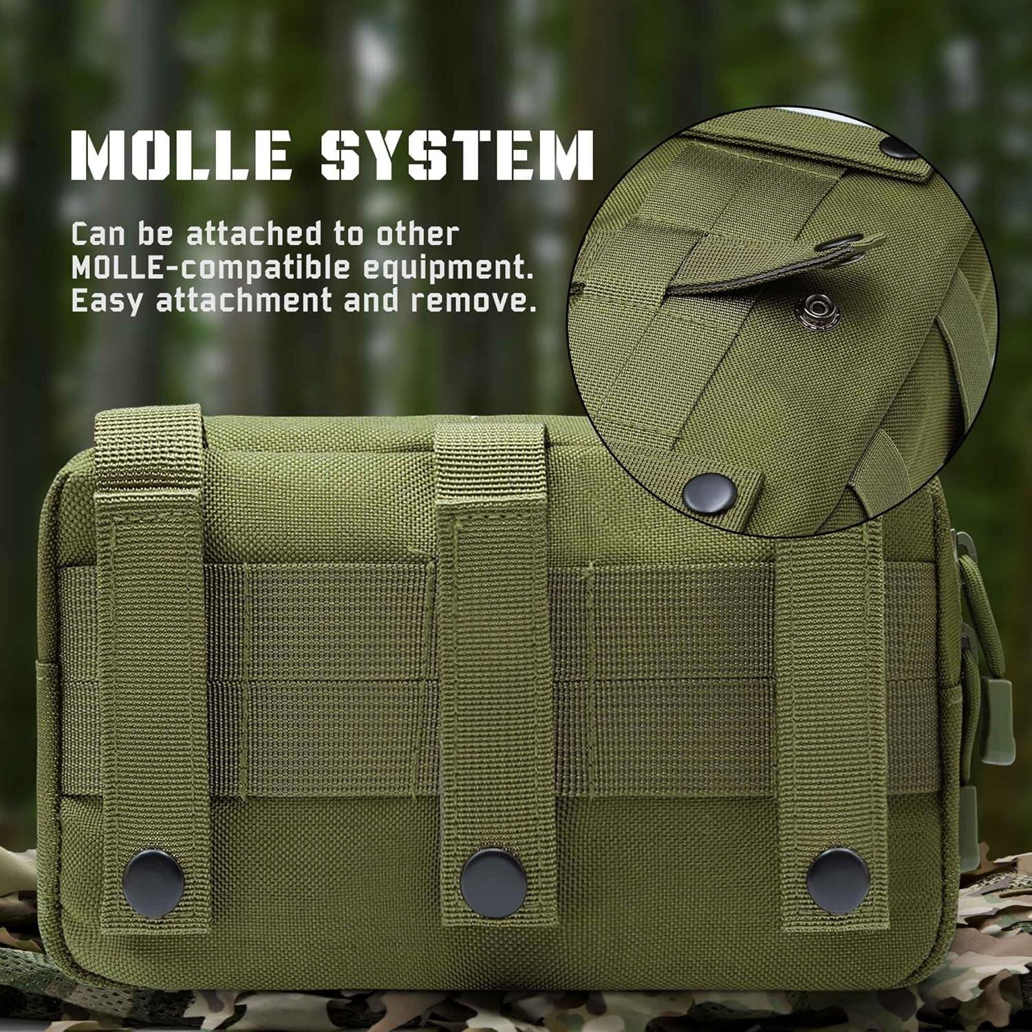 Bolsa Administrativa Molle VIIDOO Verde 20.6x12.9cm Resistente