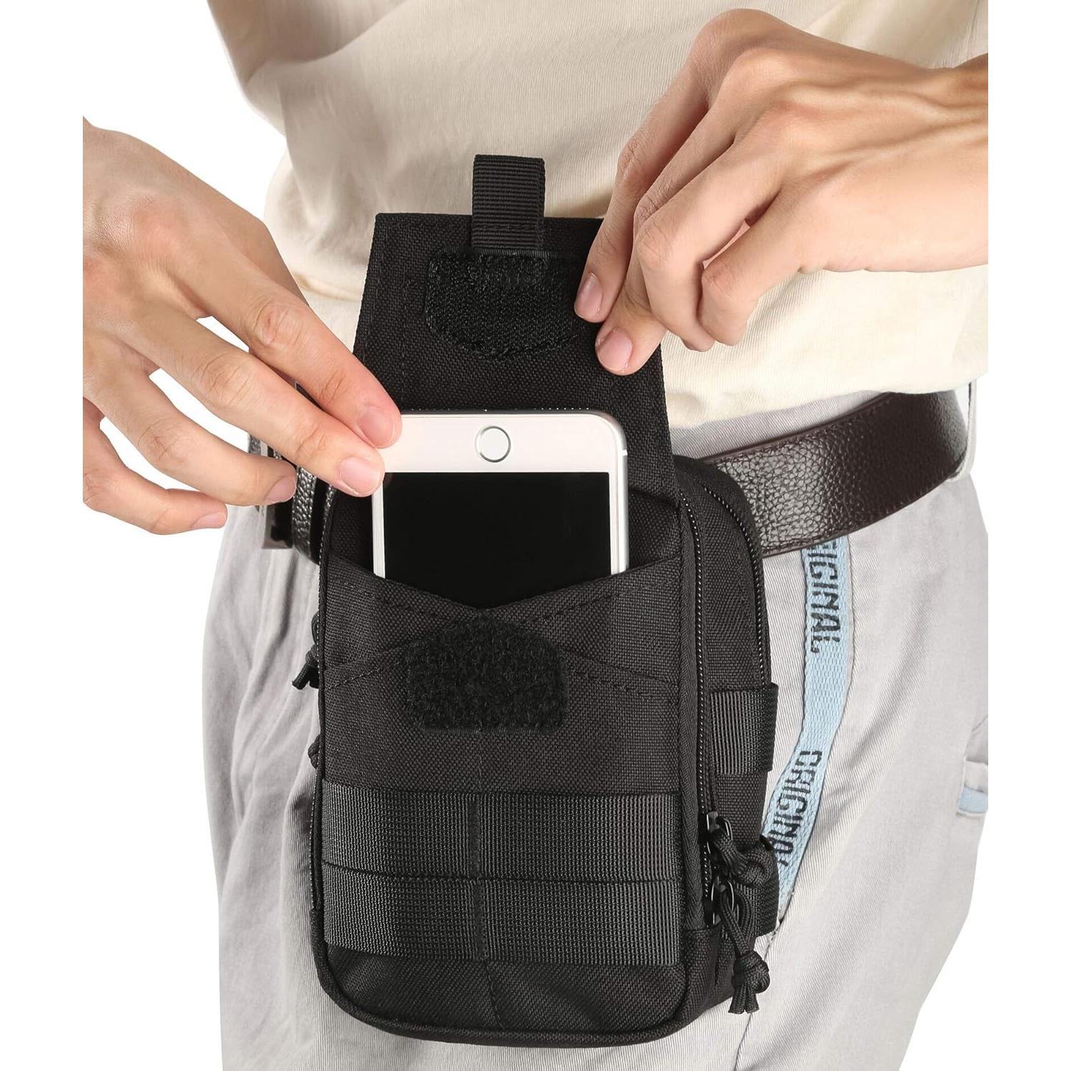 Soporte de Teléfono Táctico LefRight Negro Nylon 1000D