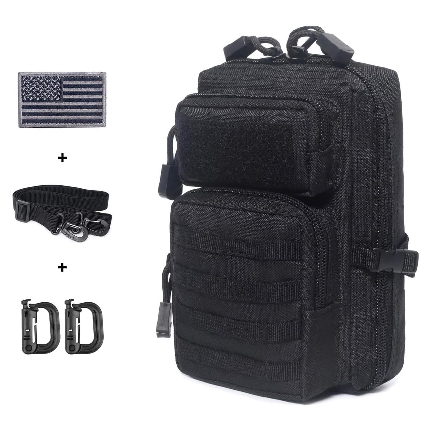 Bolsa Molle Táctica Compacta Tacticool con Parche EE. UU.