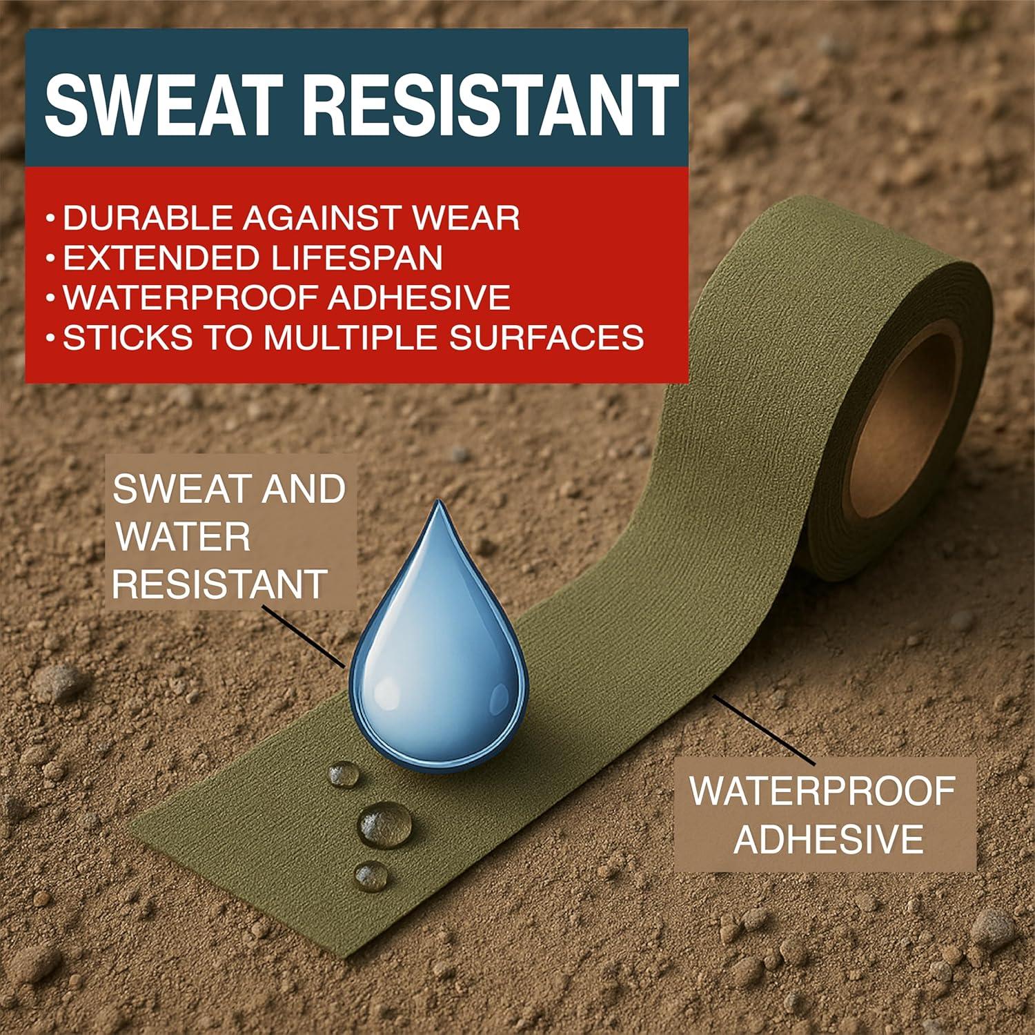 Cinta de Agarre Táctica Thunder Tape - 2 Rollos Camuflaje 1" x 18.29 m