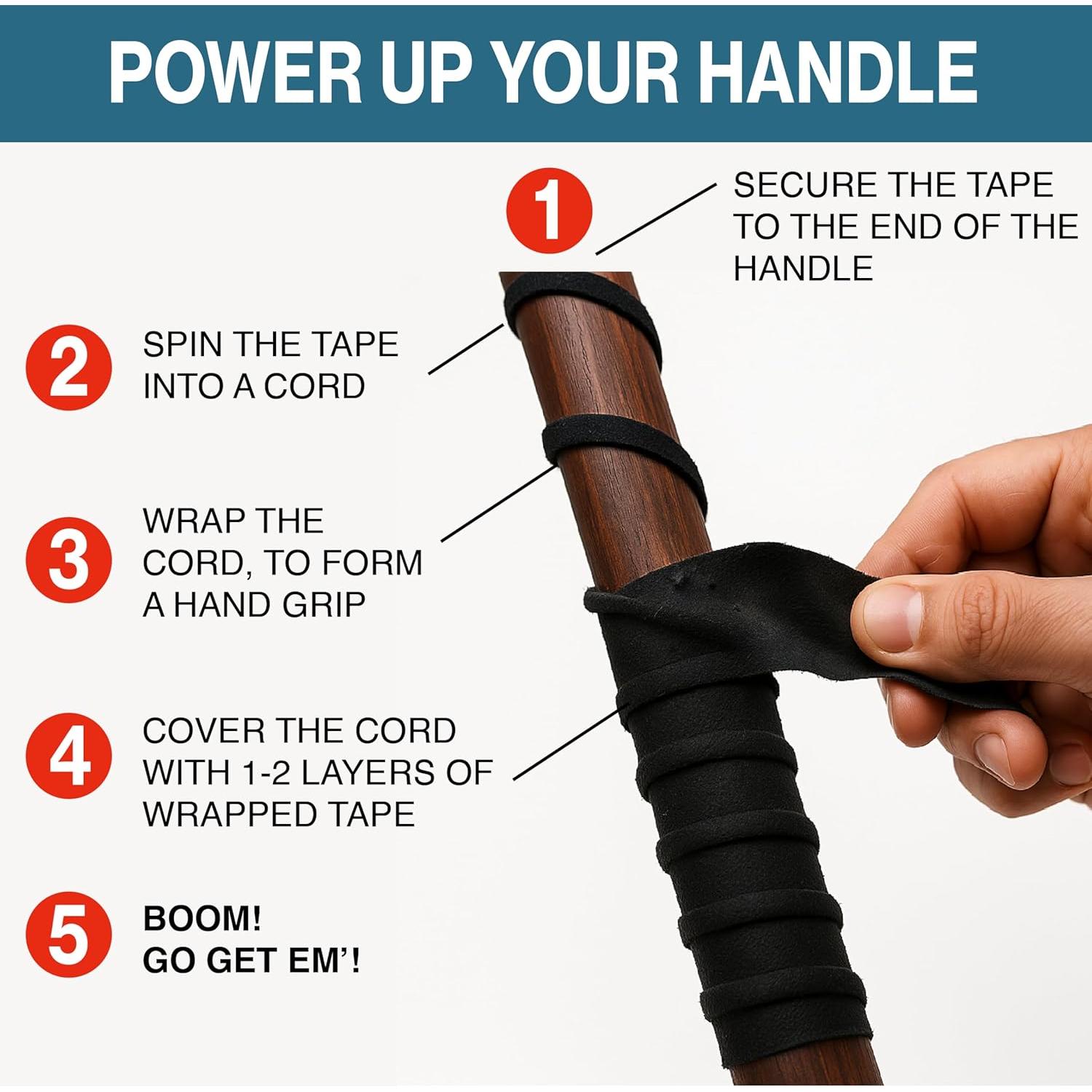 Cinta de Agarre Táctica Thunder Tape - 2 Rollos Camuflaje 1" x 18.29 m