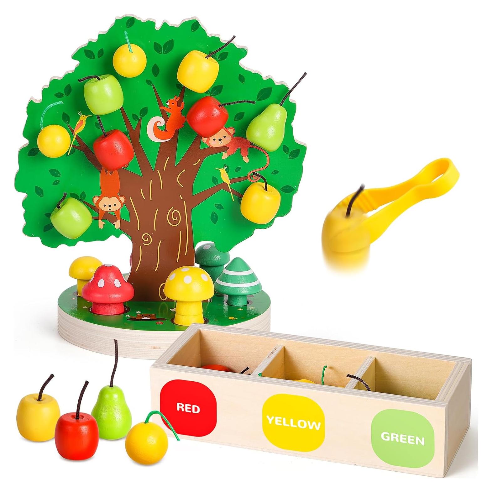 Juguete Magnético de Recolección de Frutas Woodtoe 36 PCS