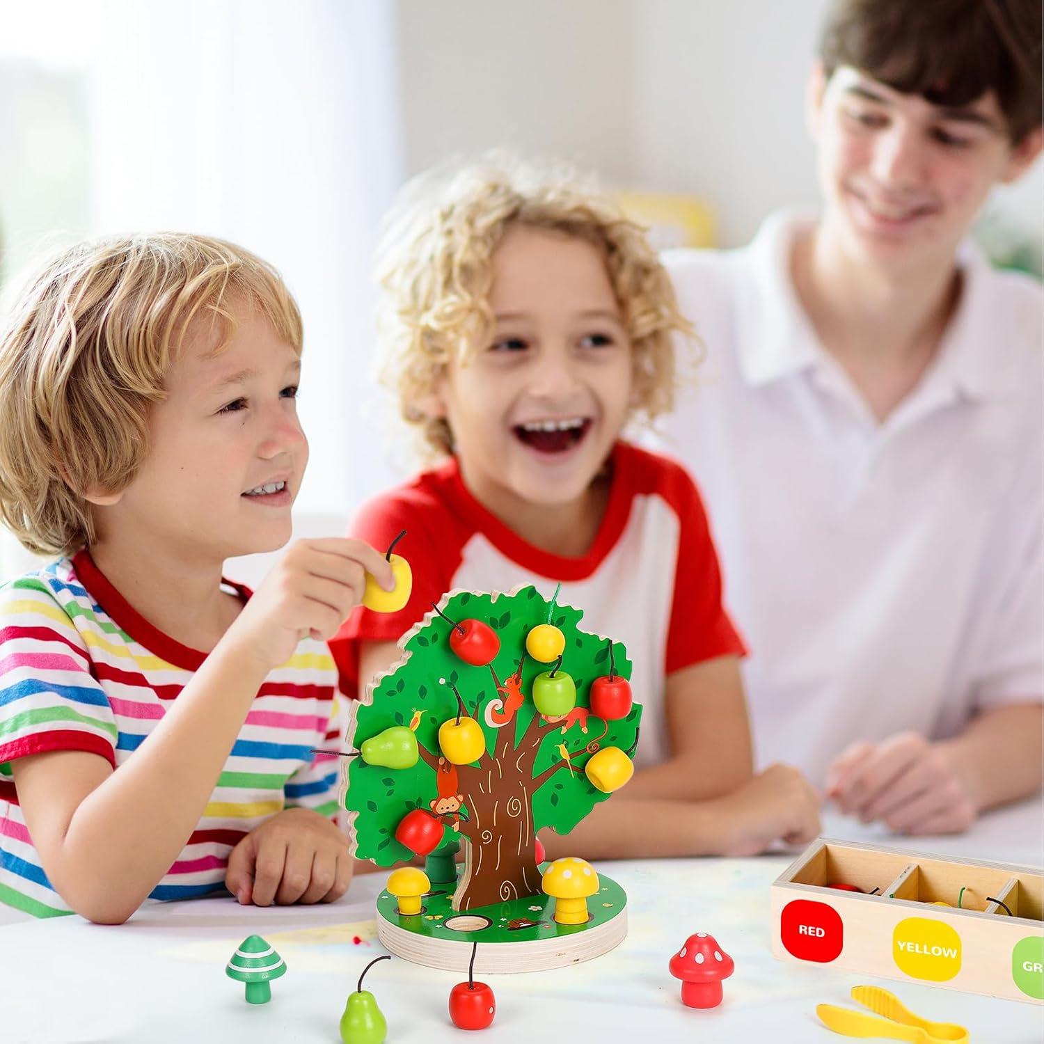 Juguete Magnético de Recolección de Frutas Woodtoe 36 PCS