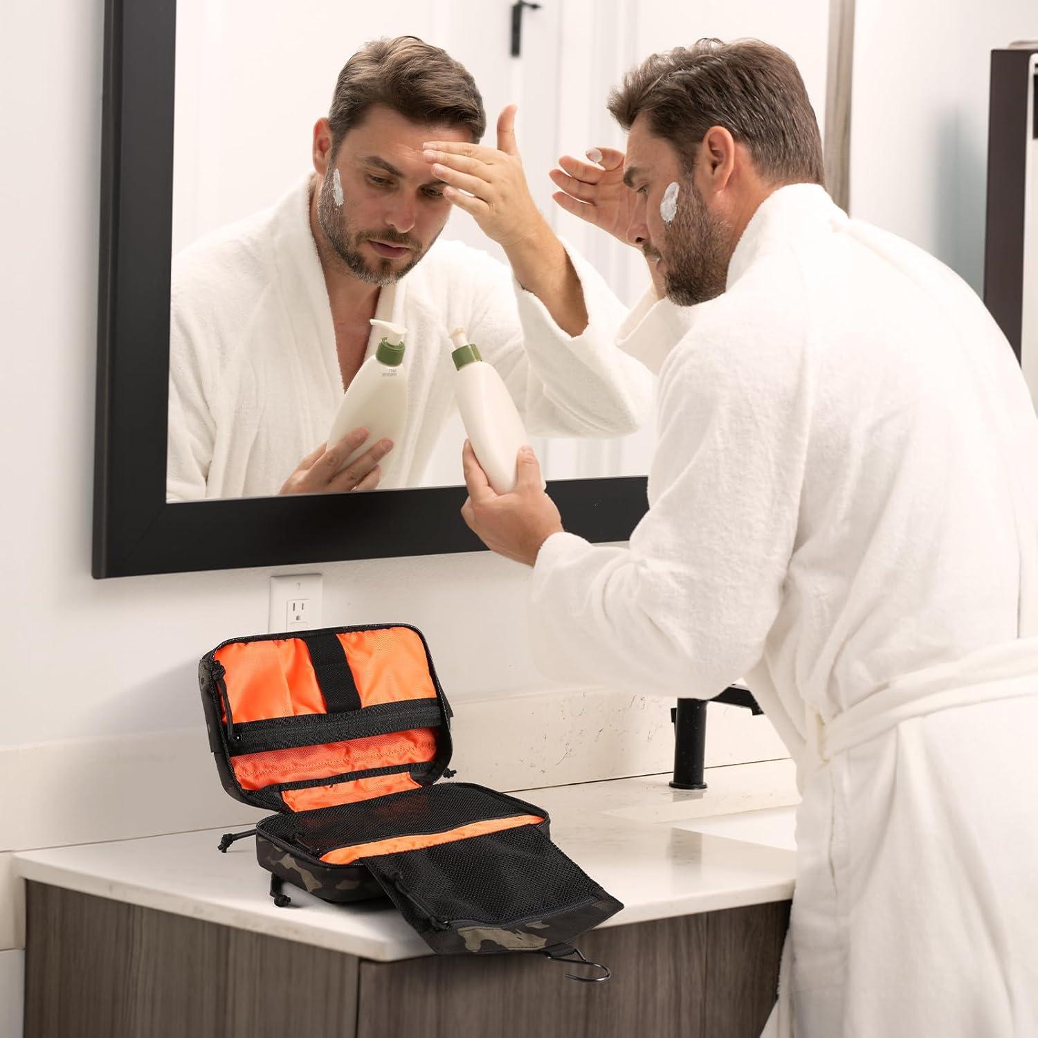 Bolsa de Aseo Táctica Militar Molle 28x18cm Negro