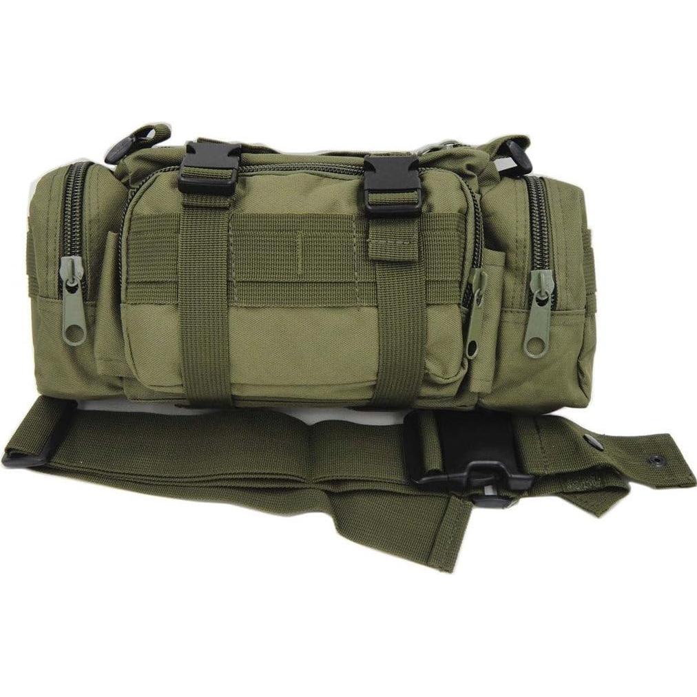 Bolsa Táctica FAMI 5L Nylon Verde Compacta Multifuncional