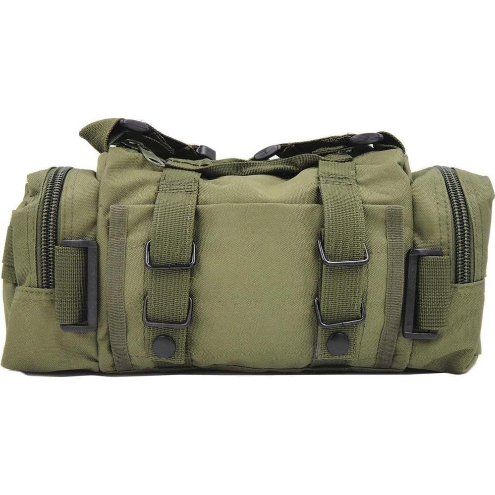 Bolsa Táctica FAMI 5L Nylon Verde Compacta Multifuncional
