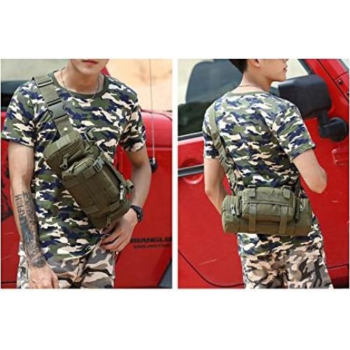 Bolsa Táctica FAMI 5L Nylon Verde Compacta Multifuncional