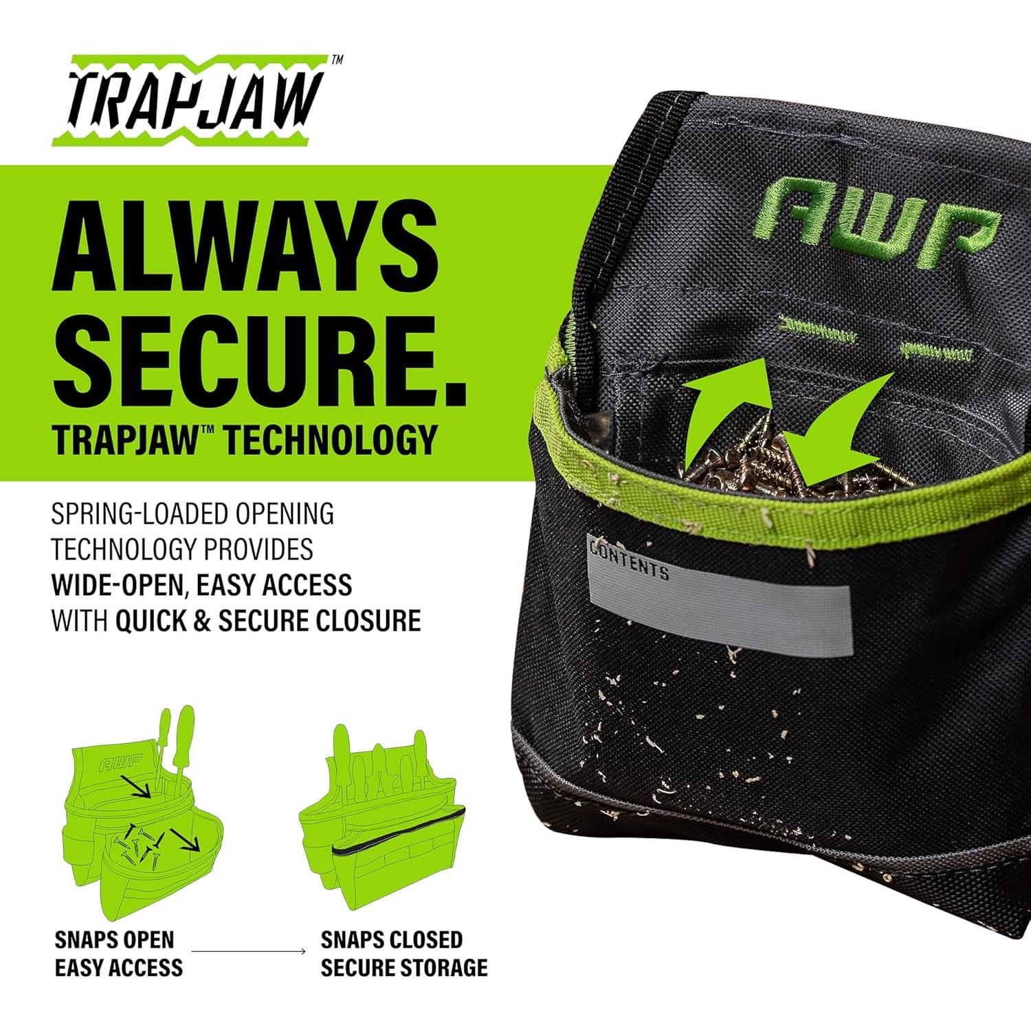 Bolsa de Herramientas AWP TrapJaw 17.78x19.69cm Negra