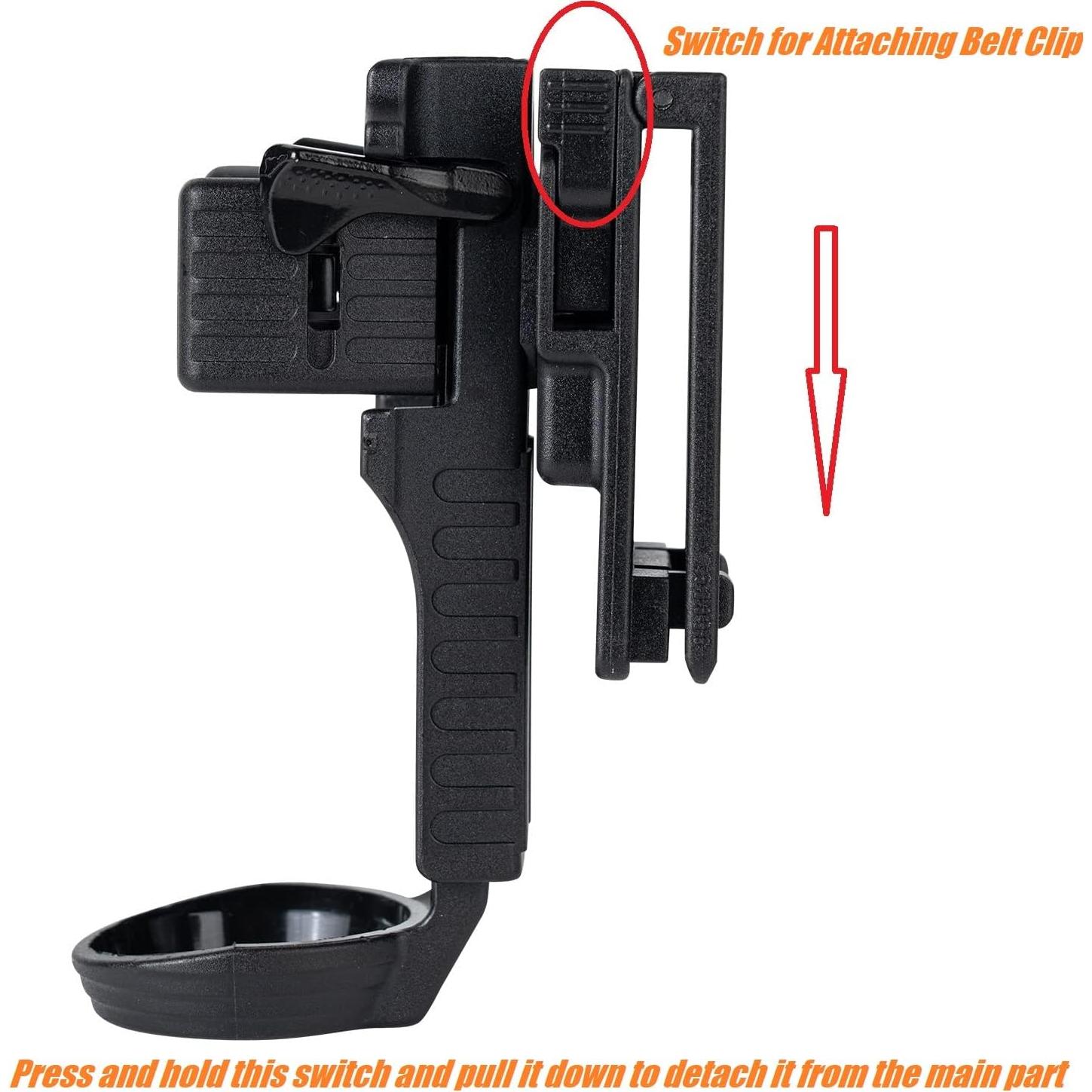 Soporte Táctico para Linterna TACNEX 1"-1.25" Clip Cinturón