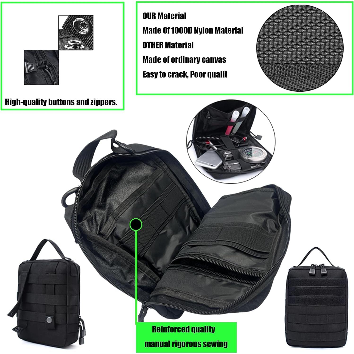 Organizador de Asiento Táctico MEAUTELE con 5 Bolsillos Desmontables