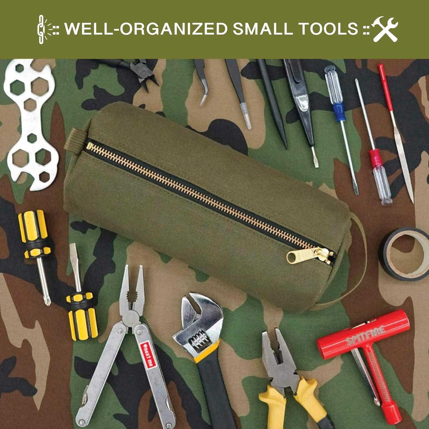 Bolsa de Herramientas Pequeña Rough Enough Verde Militar 22.86cm