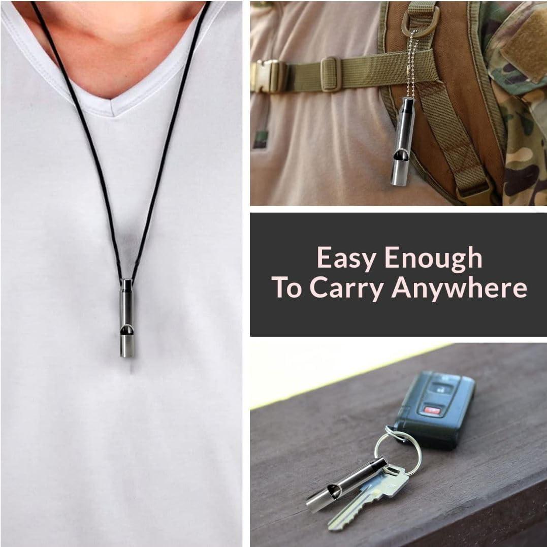 Silbato de Emergencia Yidome de Titanio 120dB para Camping