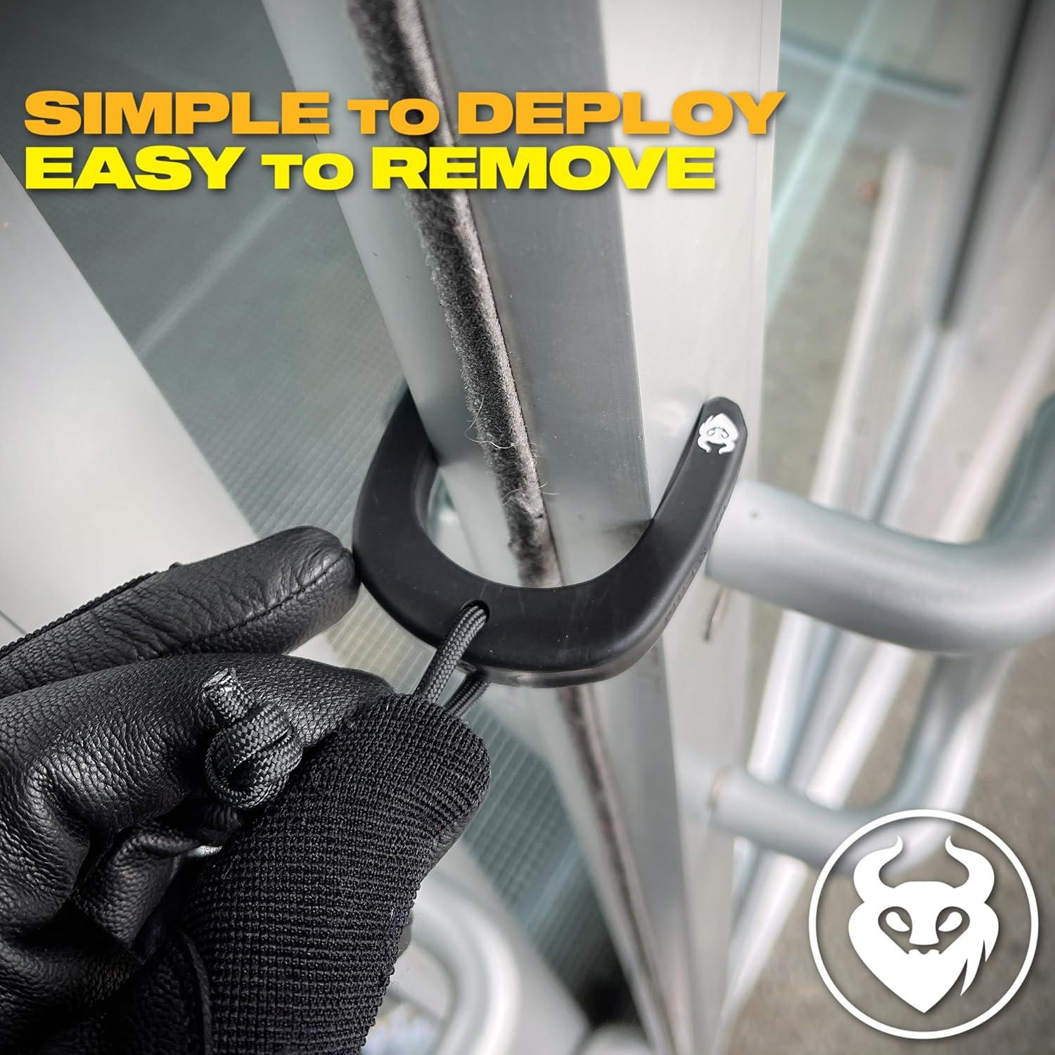 Tope de puerta MILITAUR negro - Paquete de 3 unidades tácticas