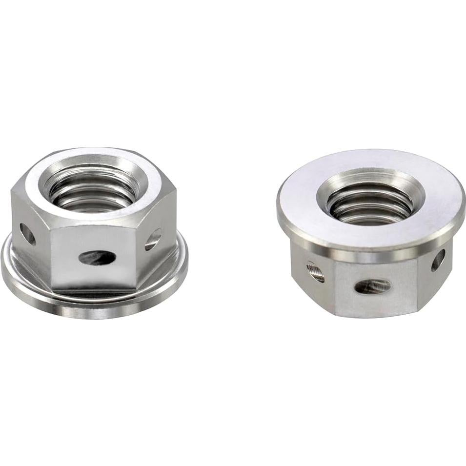 Tuerca de Flange Hexagonal de Titanio RISON M8x1.25mm - Paquete de 5