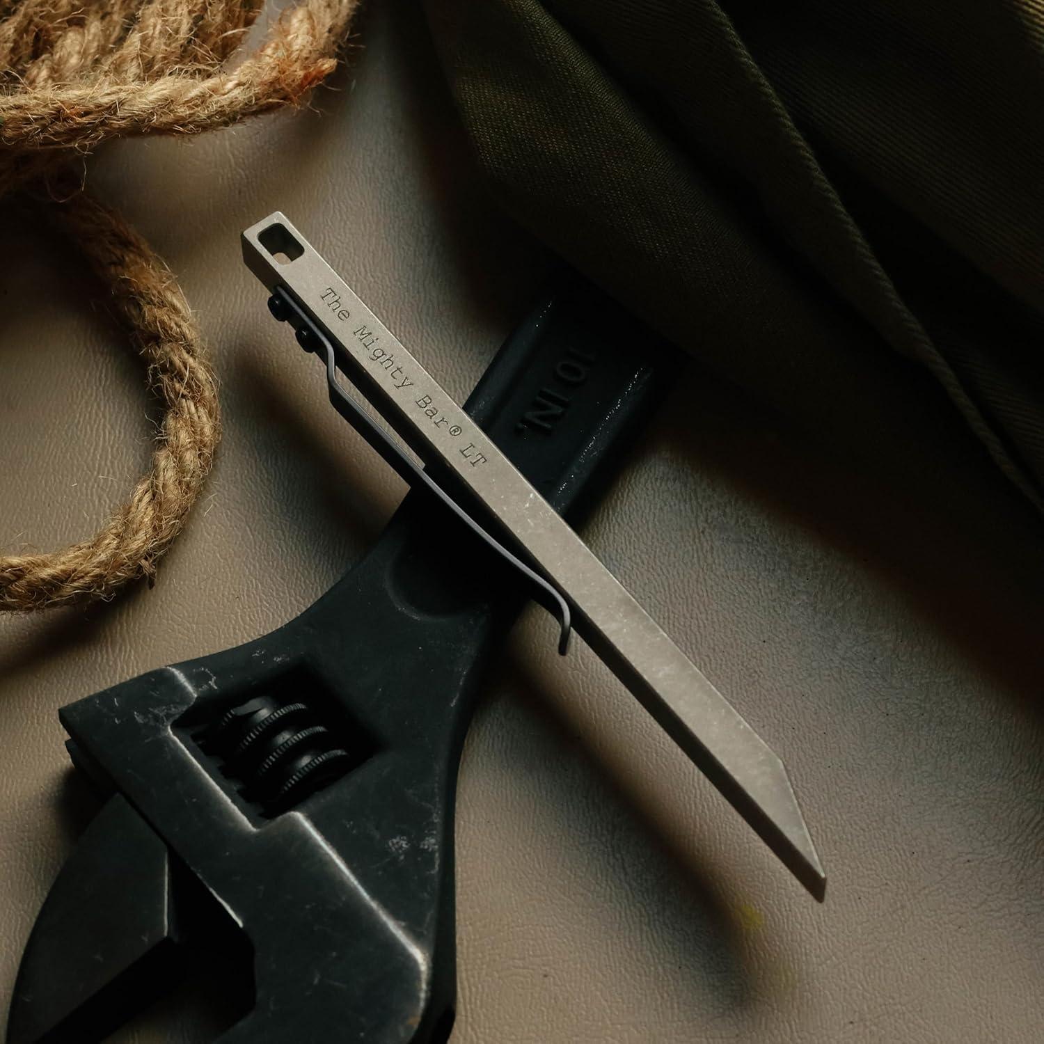 Barra Poderosa LT Gear Spool de Titanio 12.45 cm EDC