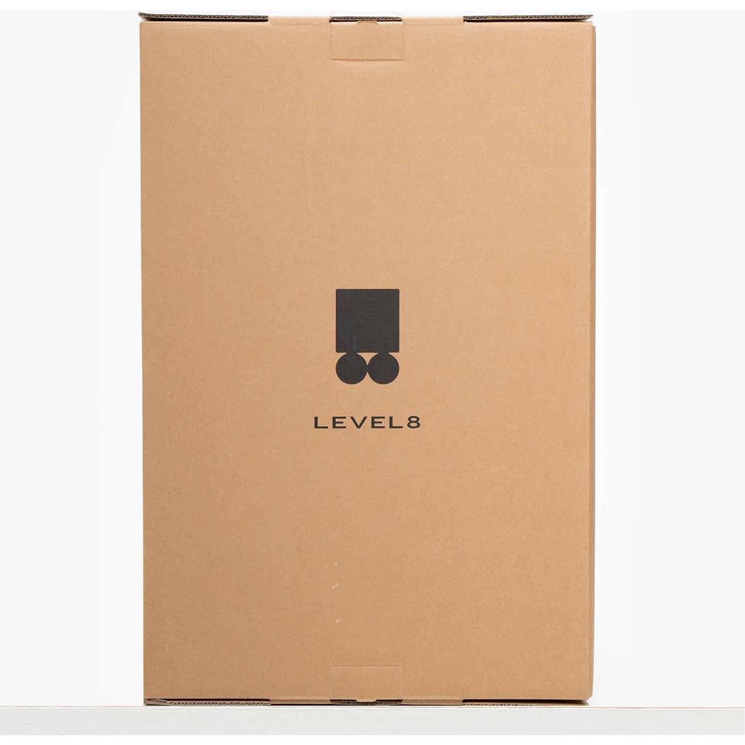 Maleta Sin Cremallera LEVEL8 20 Pulgadas Negro con Aluminio