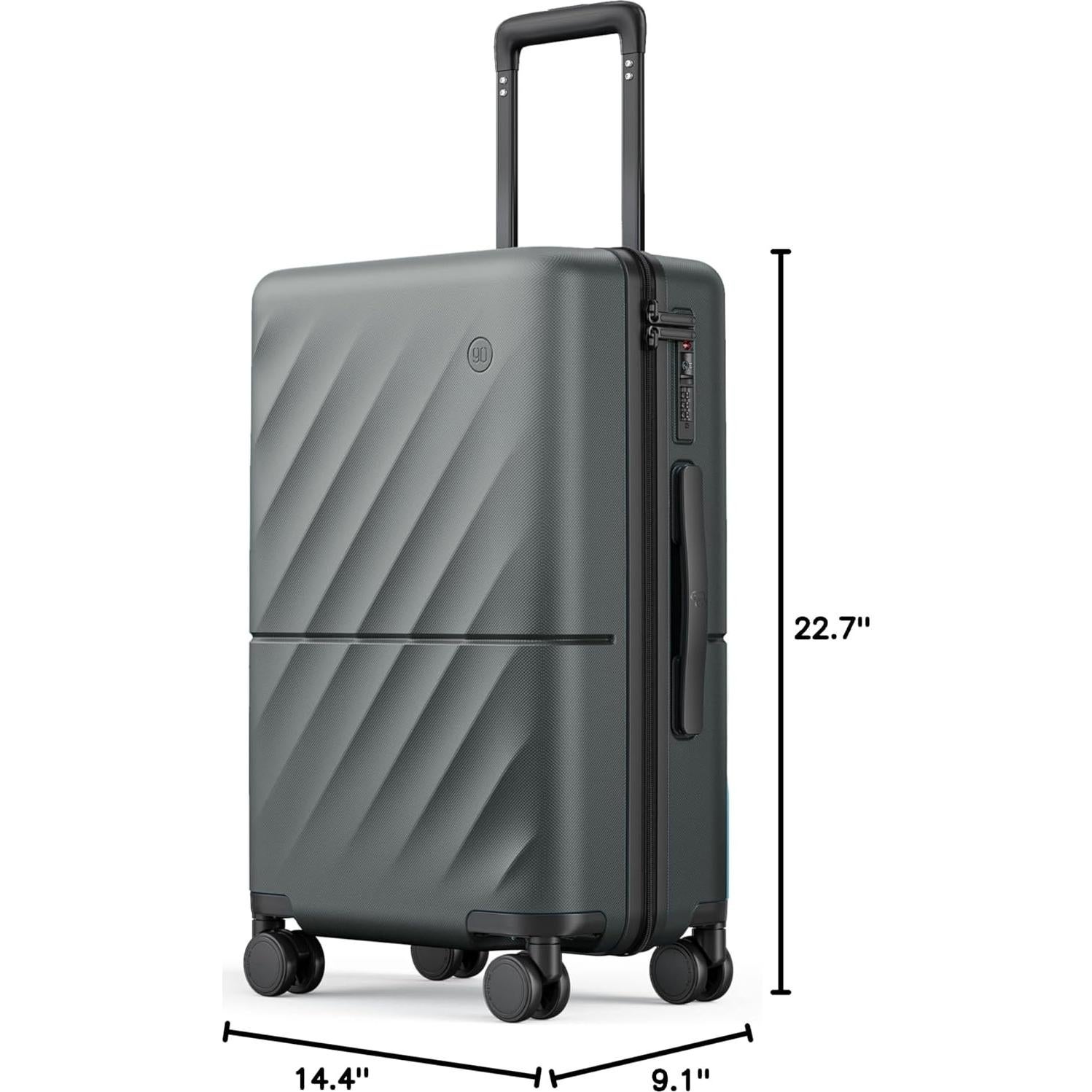 Maleta de Mano NINETYGO 20" Gris Pizarra 38L Dura PC