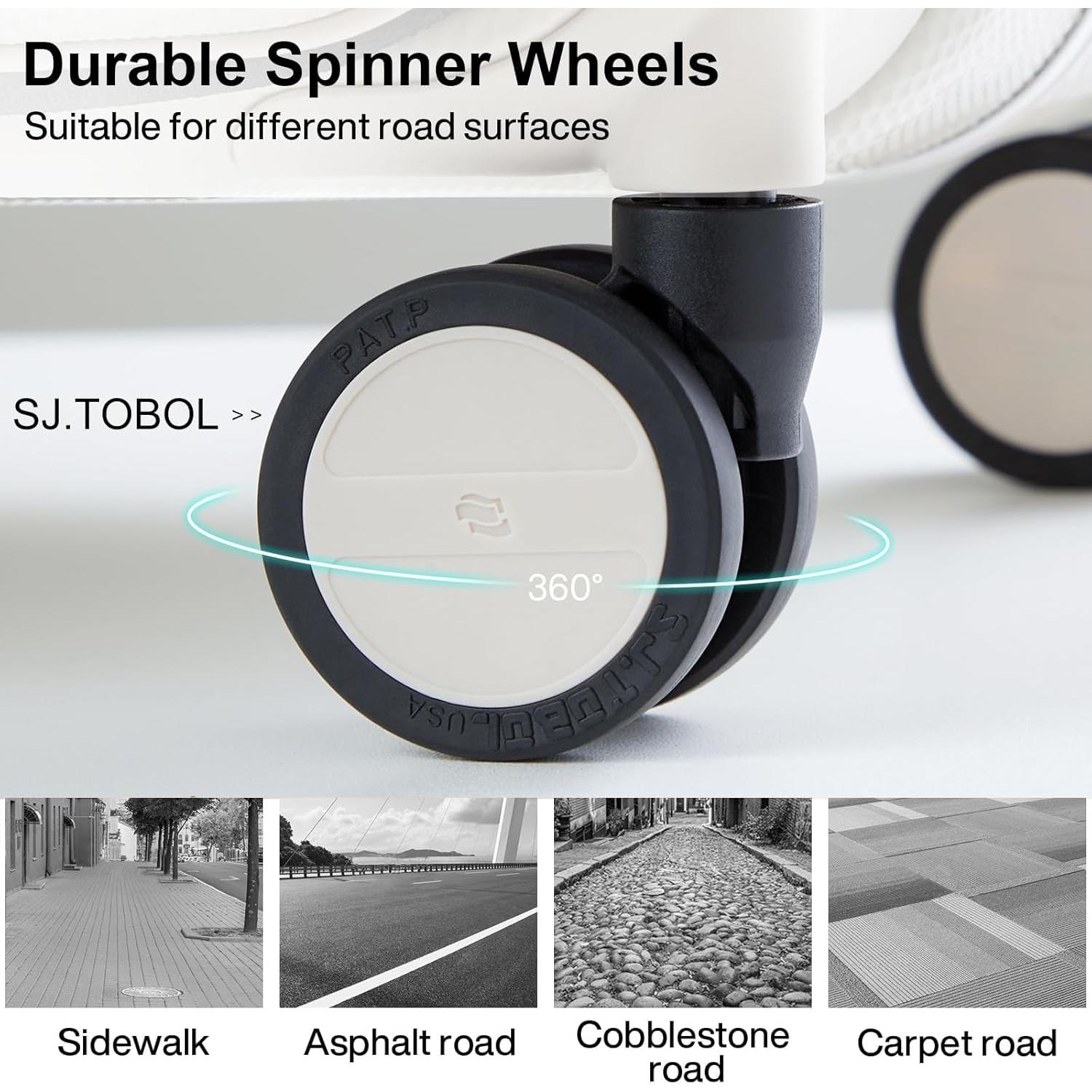 Maleta Facturada Multifuncional Hanke 94.7L 26" Blanco Marfil