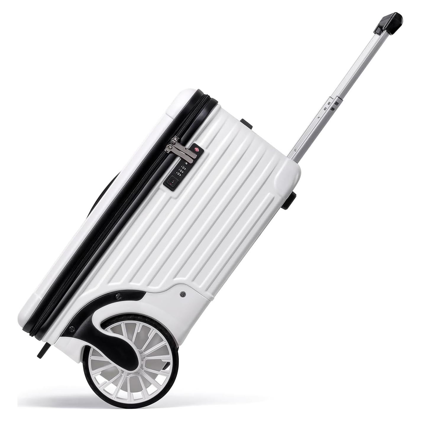 Maleta de Mano Dura ROPLUS 21" con Ruedas Grandes y Cerradura TSA