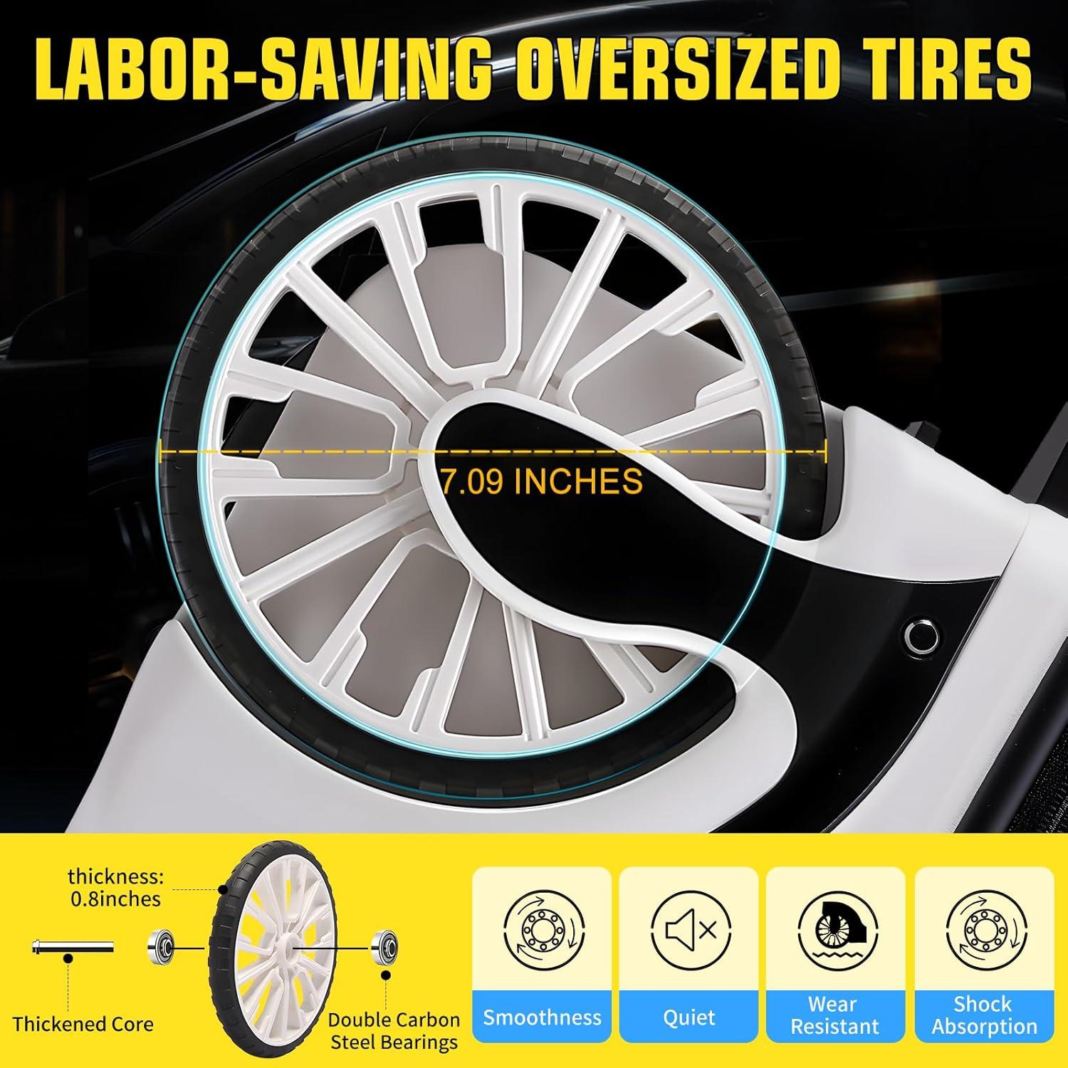 Maleta de Mano Dura ROPLUS 21" con Ruedas Grandes y Cerradura TSA