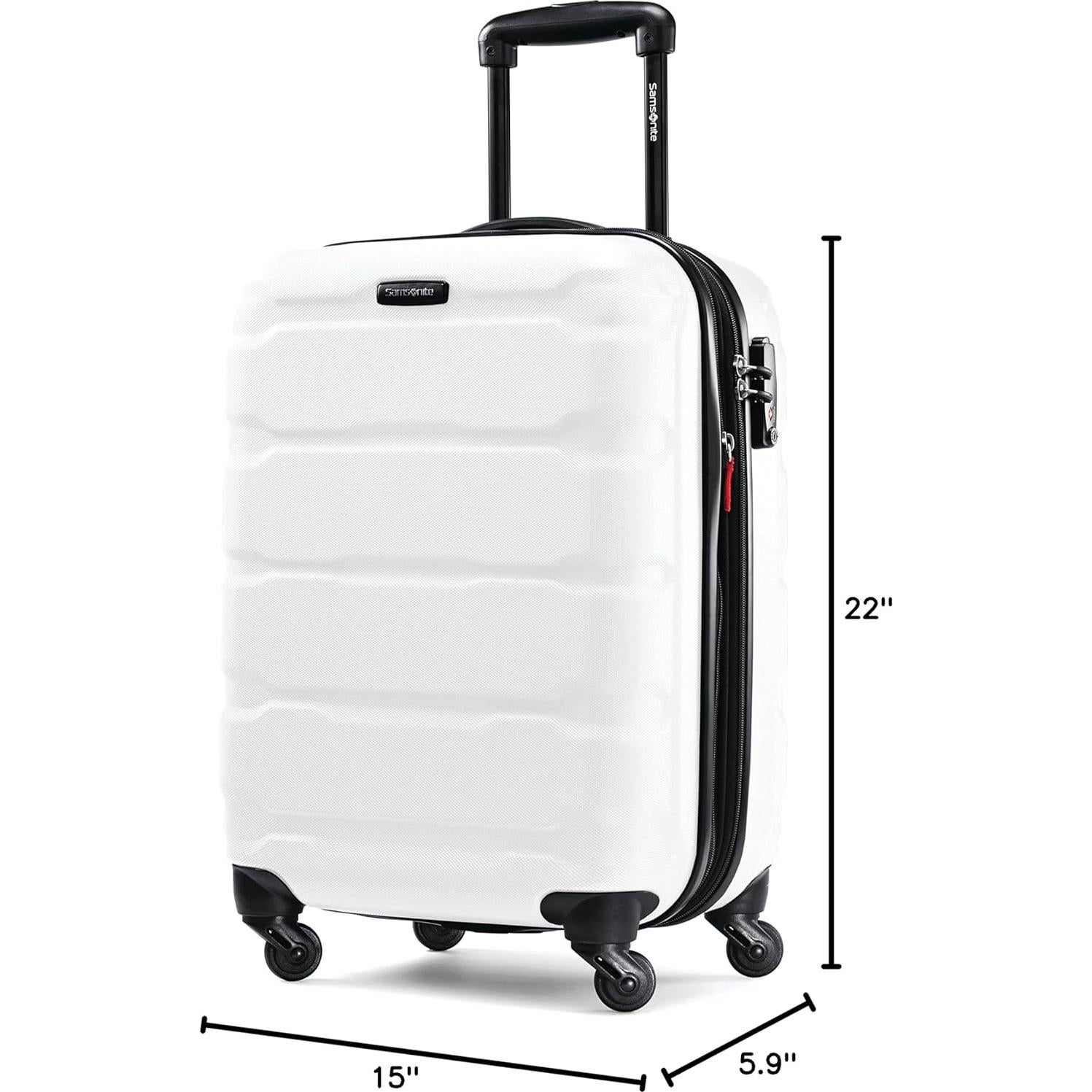 Maleta Dura Expandible Samsonite Omni PC 20" Blanca