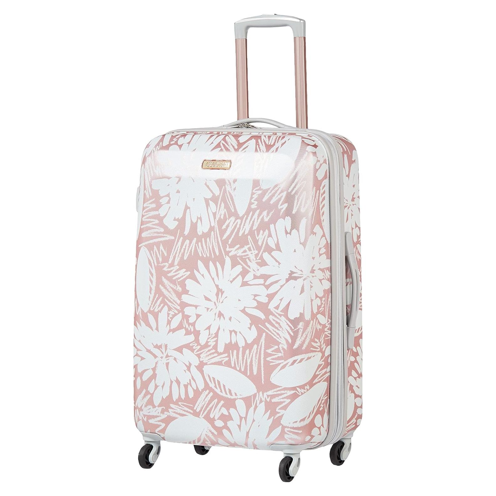 Maleta Dura Expandible American Tourister 24" Jardines Rosa