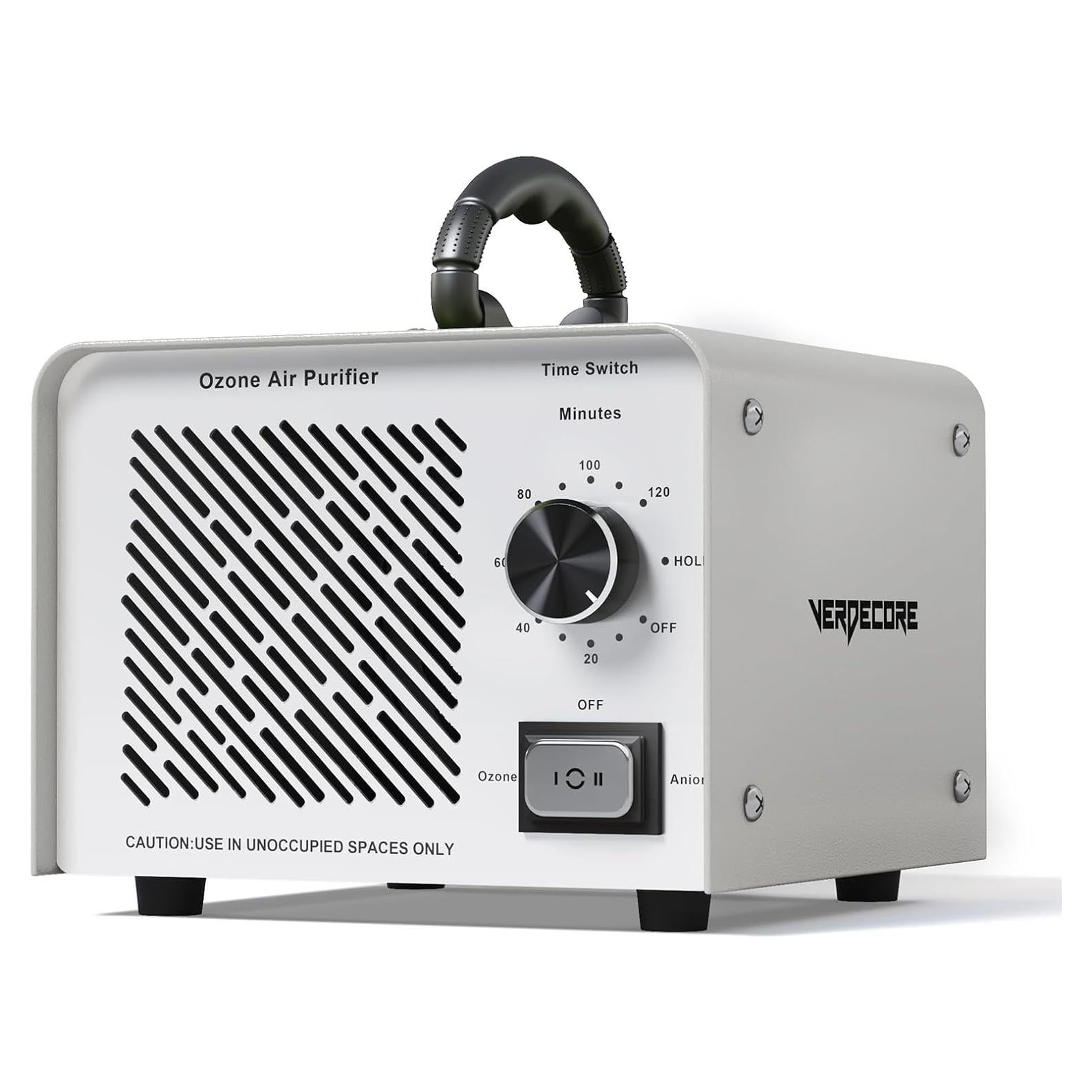 Generador de Ozono 125,000 mg/h CQ-60g Purificador de Aire Plata