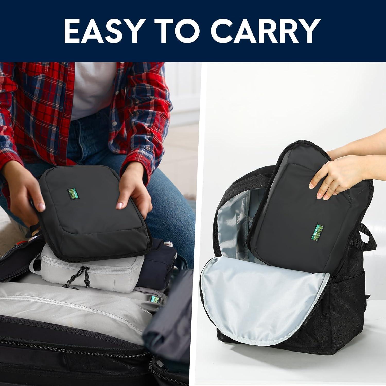 Bolsa de viaje plegable Haimont 60L impermeable negra