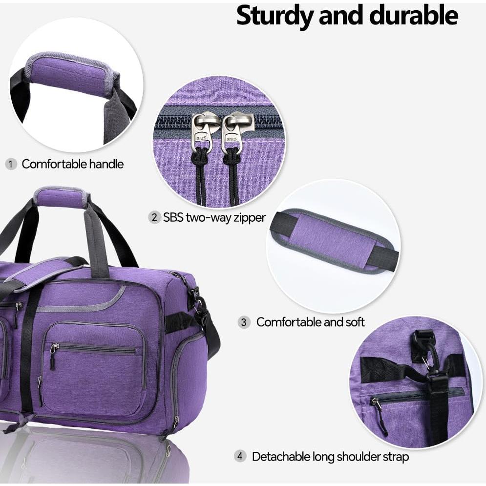 Bolsa de viaje tipo duffel 65L impermeable WEREWOLVES