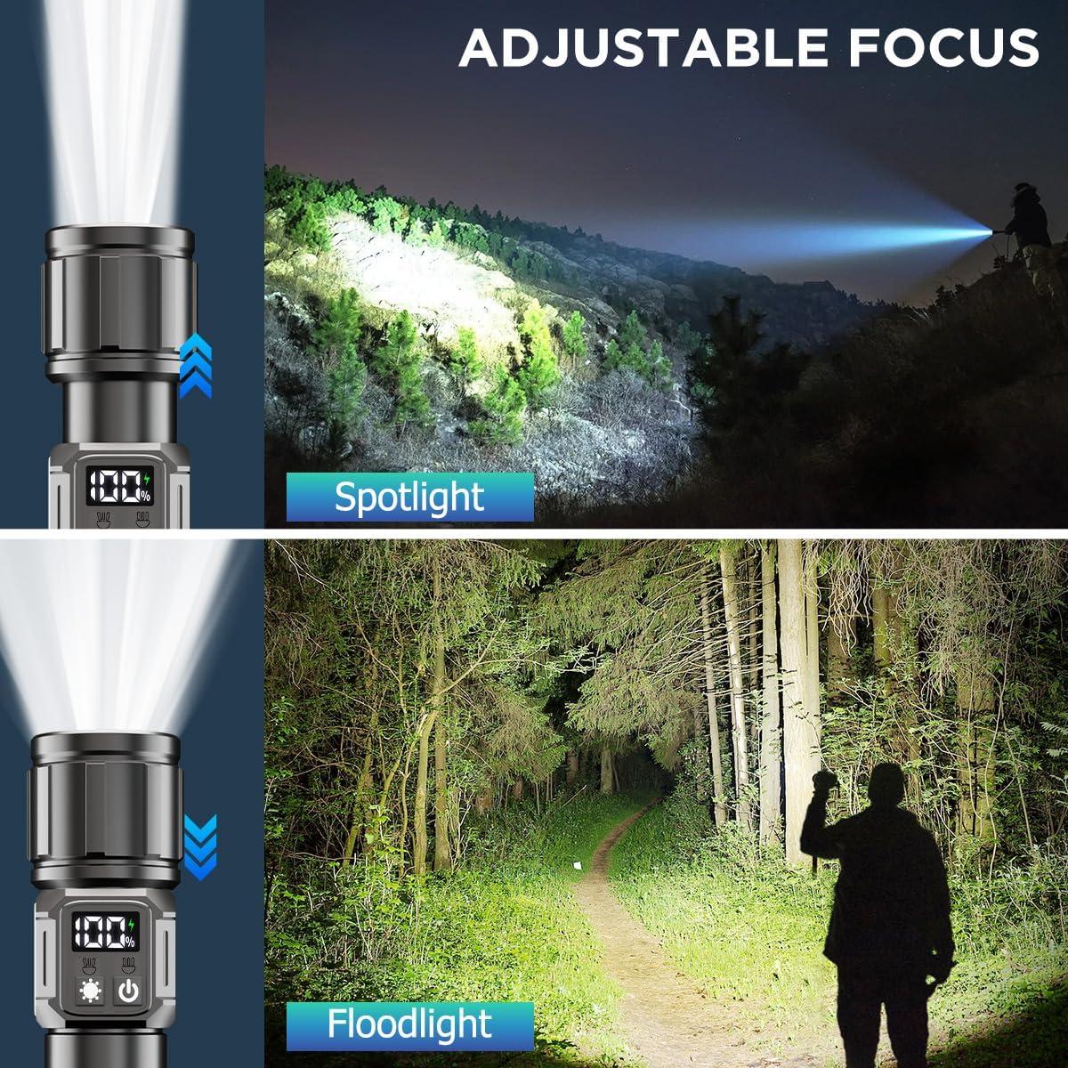 Linterna LED Recargable X.Store XF1199 - 9 Modos, IPX4