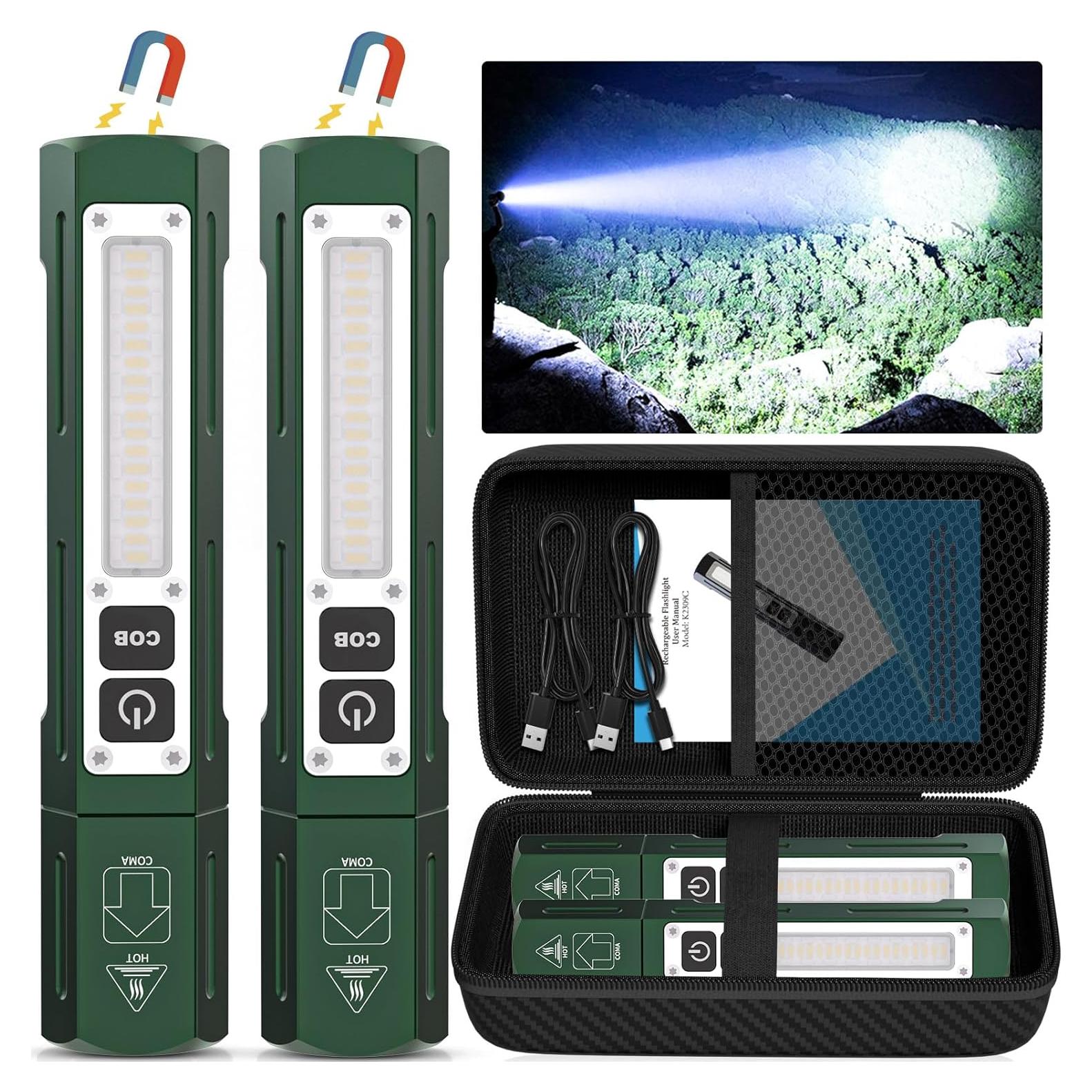 Linterna Recargable Táctica Banral K-2309C-PB Verde Cazador