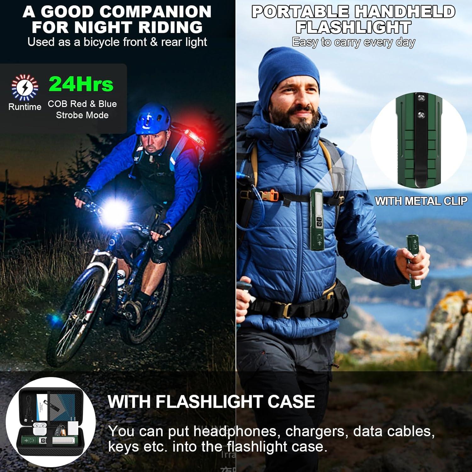 Linterna Recargable Táctica Banral K-2309C-PB Verde Cazador