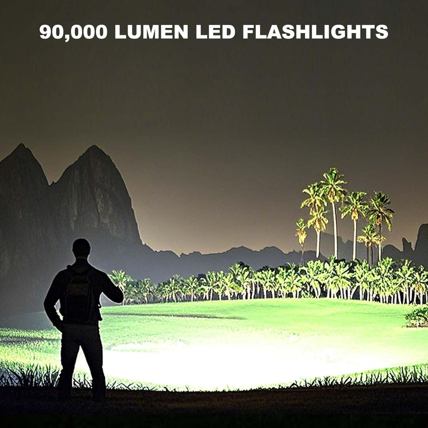 Paquete de 4 Linternas LED Recargables Lylting 90,000LM
