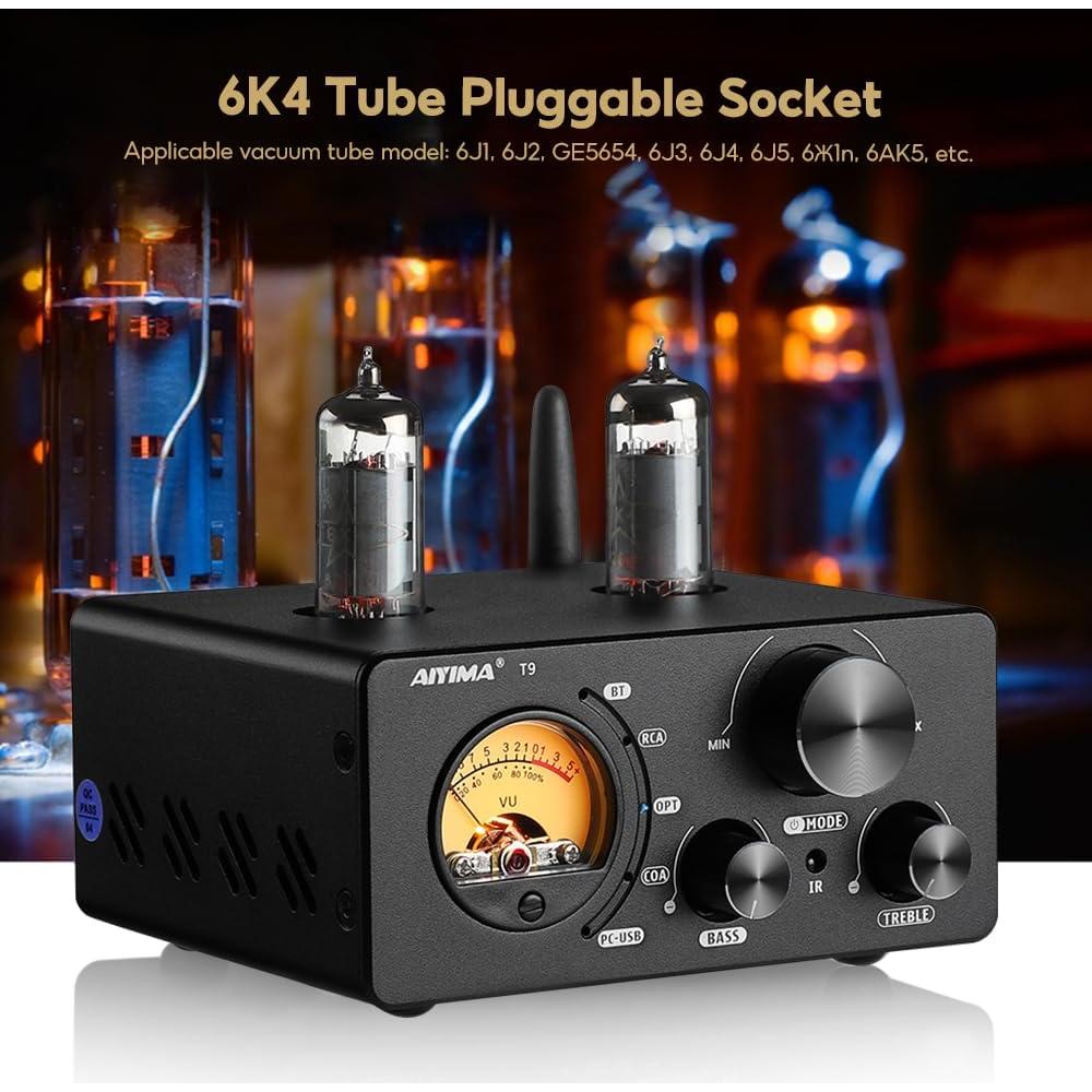 Amplificador Bluetooth AIYIMA T9 HiFi 200W 2.0 Canal DAC