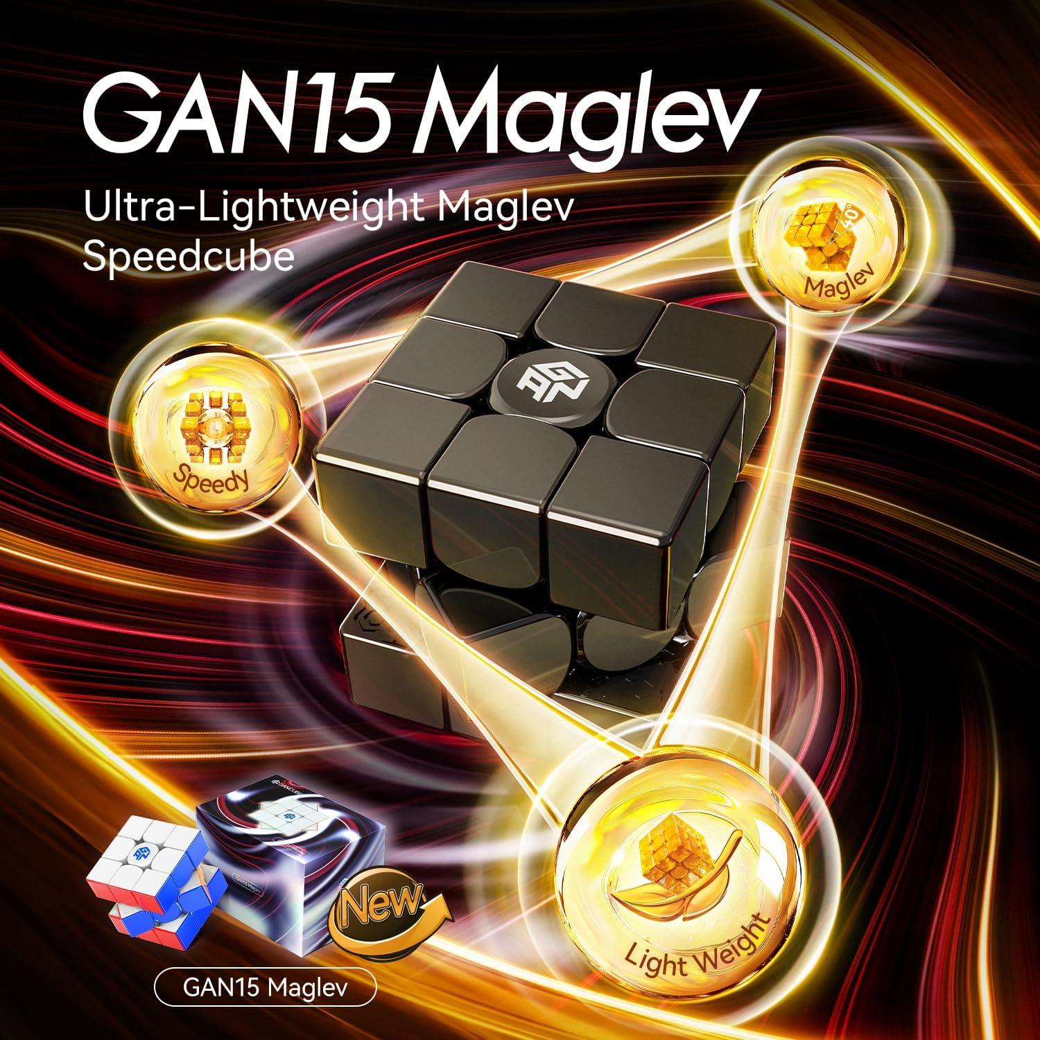 Cubo Velocista GAN 15 Maglev 3x3 Ultra-Ligero 58.6g