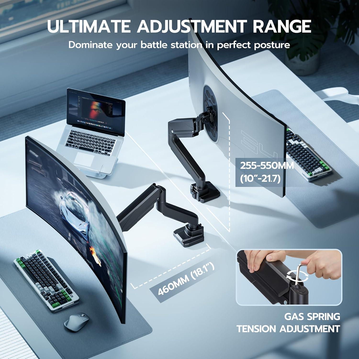 Soporte de Monitor ARES WING para Pantallas 13-49" Negro