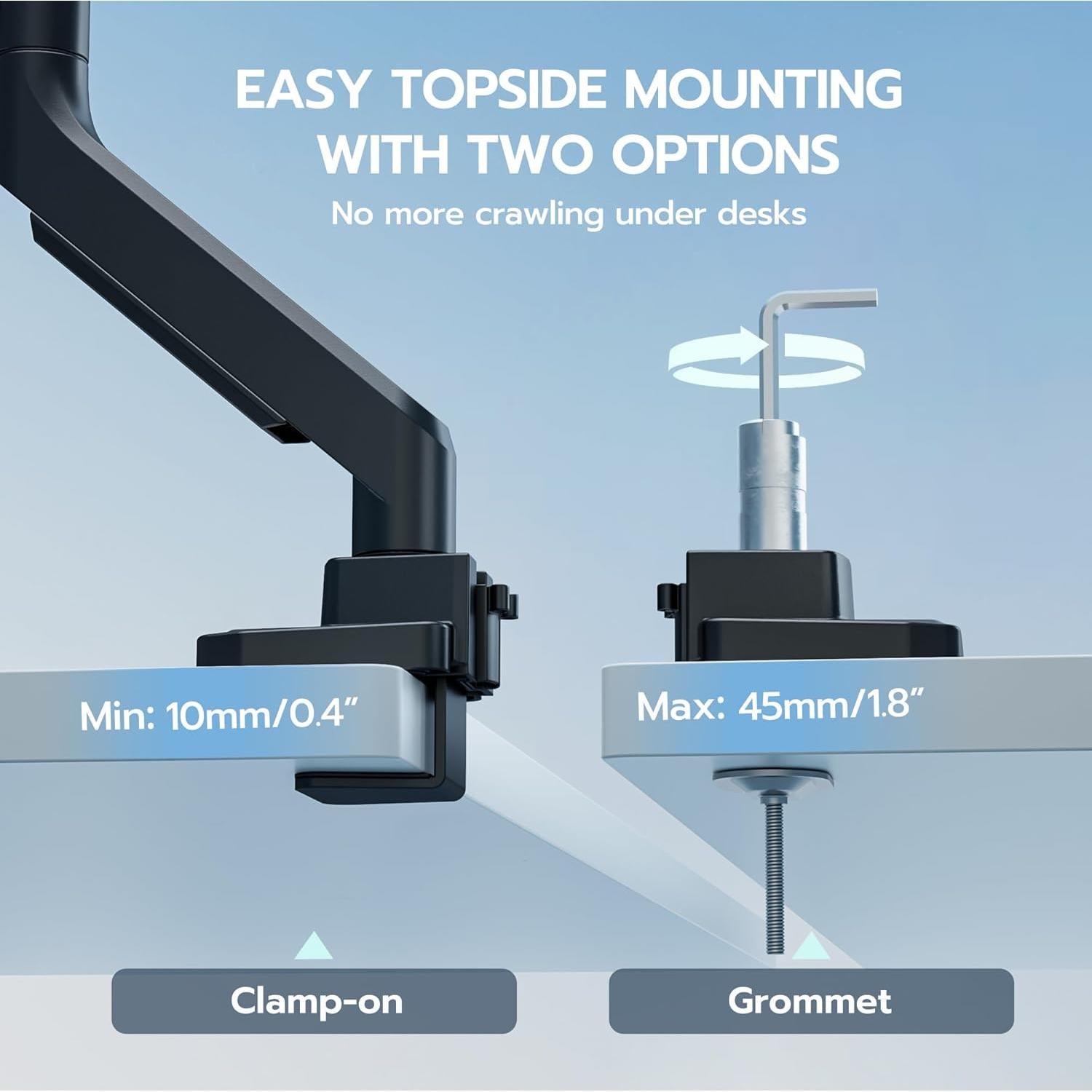 Soporte de Monitor ARES WING para Pantallas 13-49" Negro