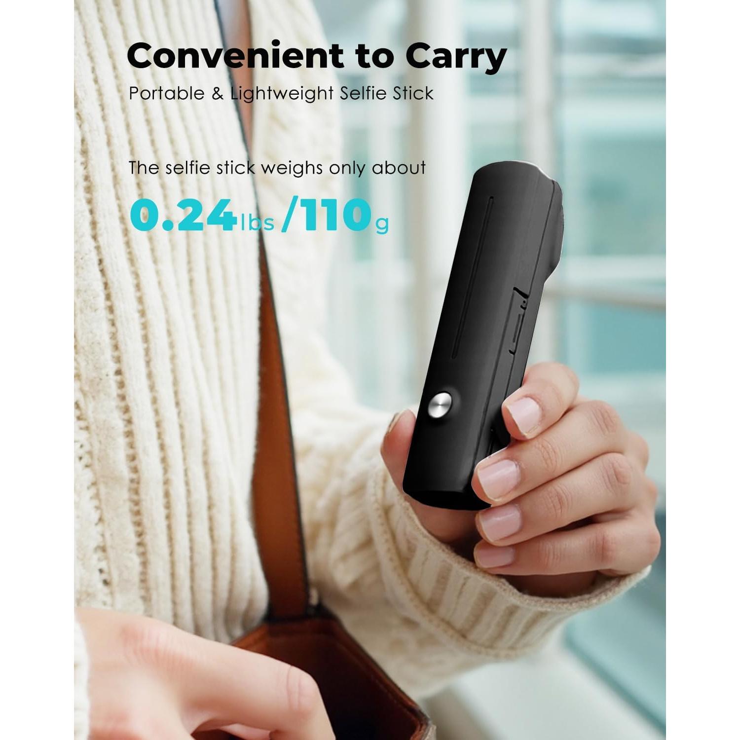 Soporte para Selfie Viozon Portátil Extensible 67cm Negro