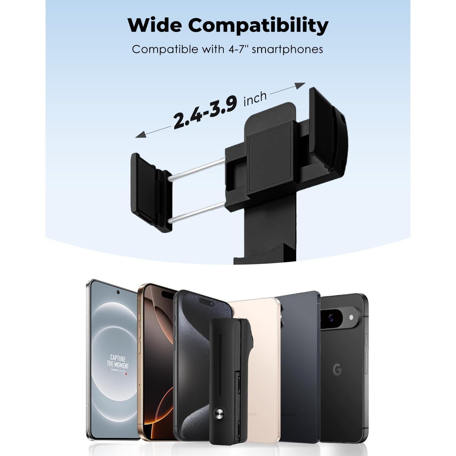 Soporte para Selfie Viozon Portátil Extensible 67cm Negro