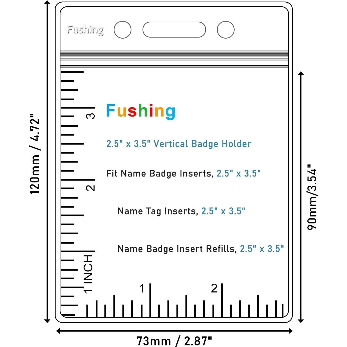 Fushing 100 Sujetadores Plásticos Transparentes para Etiquetas