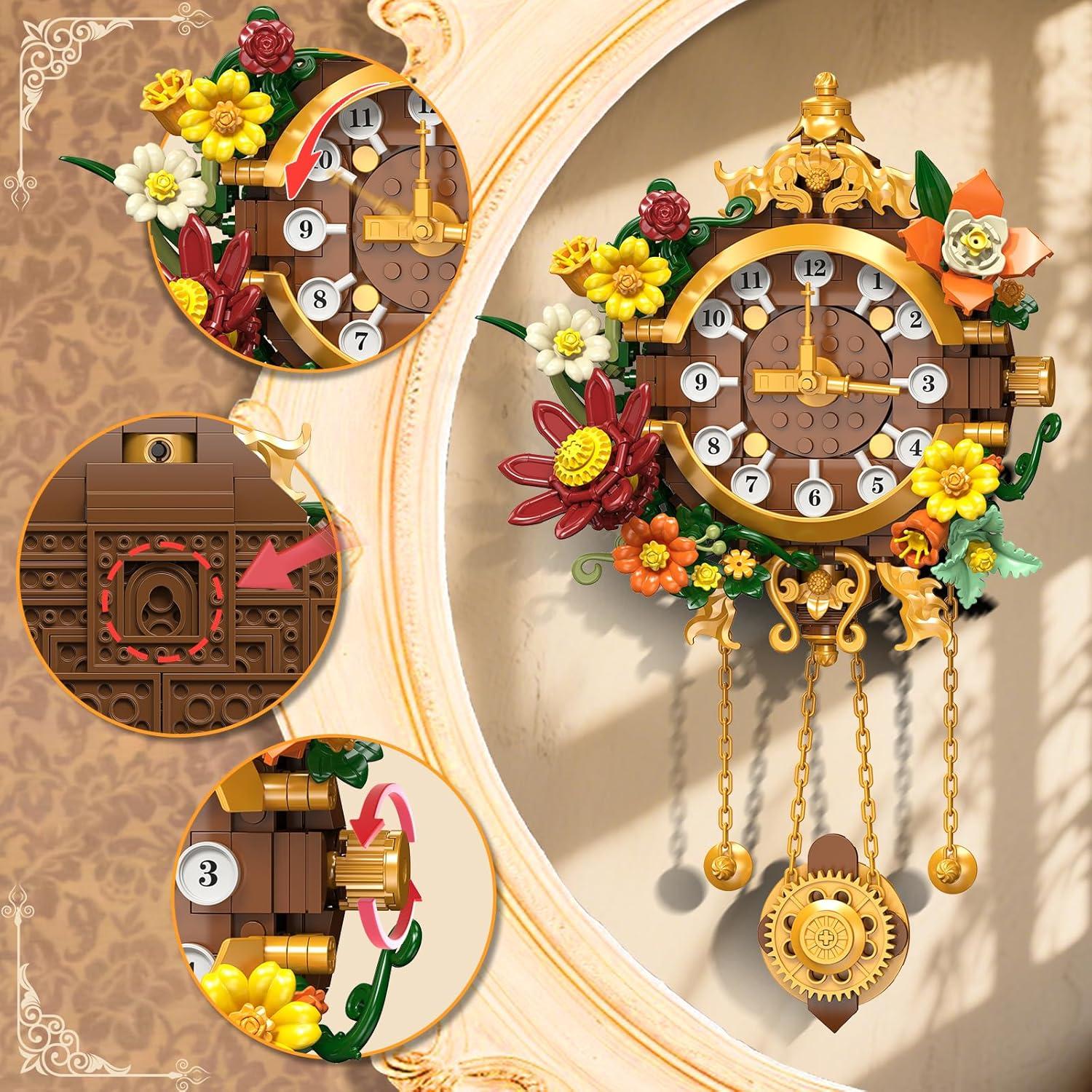 Set de Construcción Retro Teléfono y Reloj PLAXSOON 882 Piezas