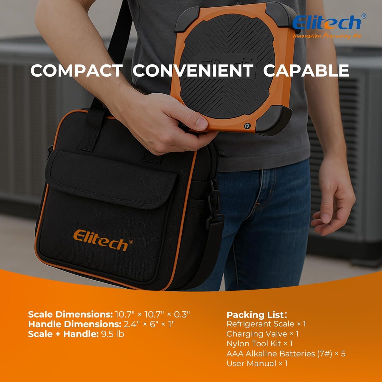 Balanza de Refrigerante Inalámbrica Elitech LMC-310 100 kg