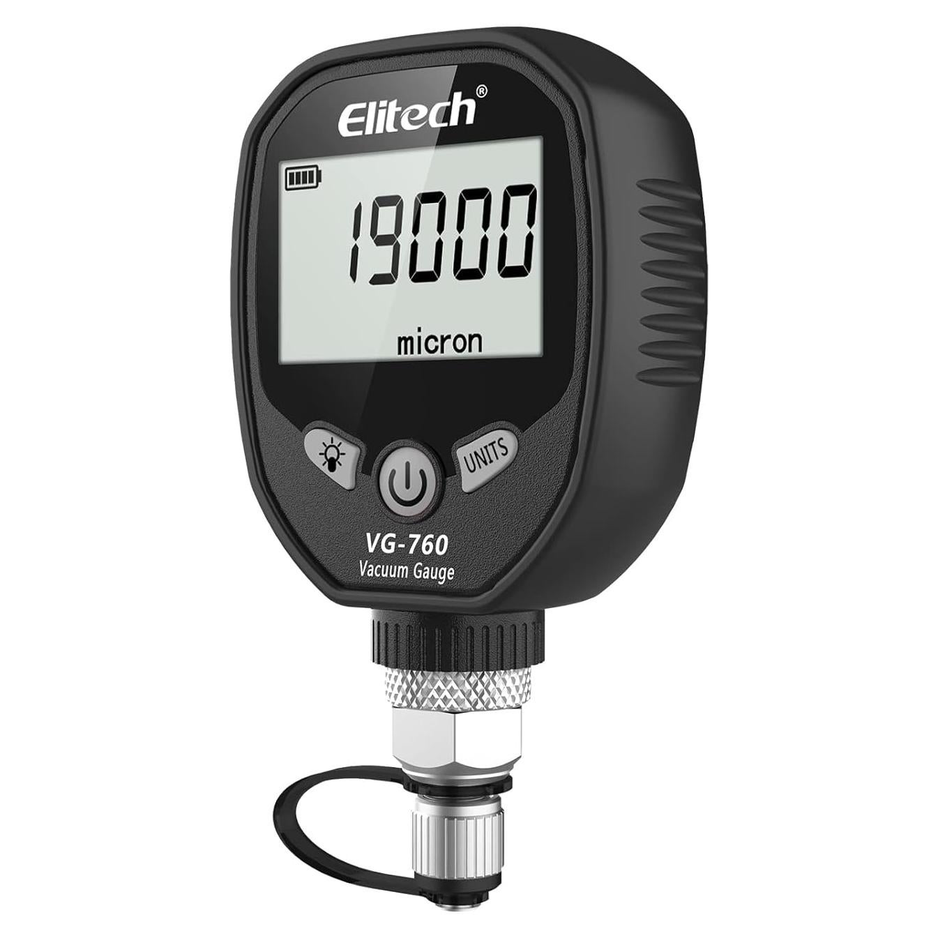 Medidor de Vacío Digital Elitech VG-760 0-19000 Micrón HVAC