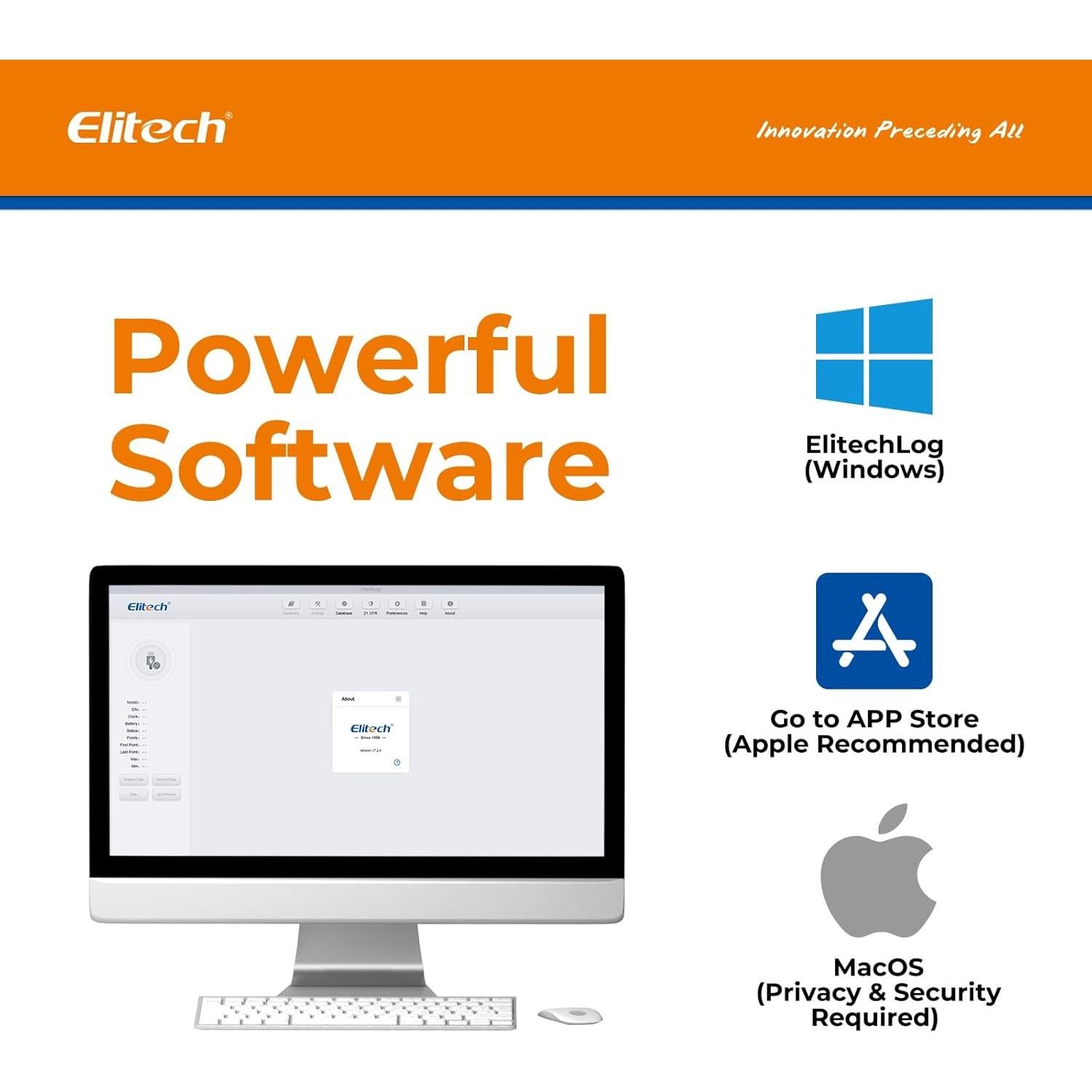 Registrador Digital de Temperatura y Humedad Elitech RC-4HC