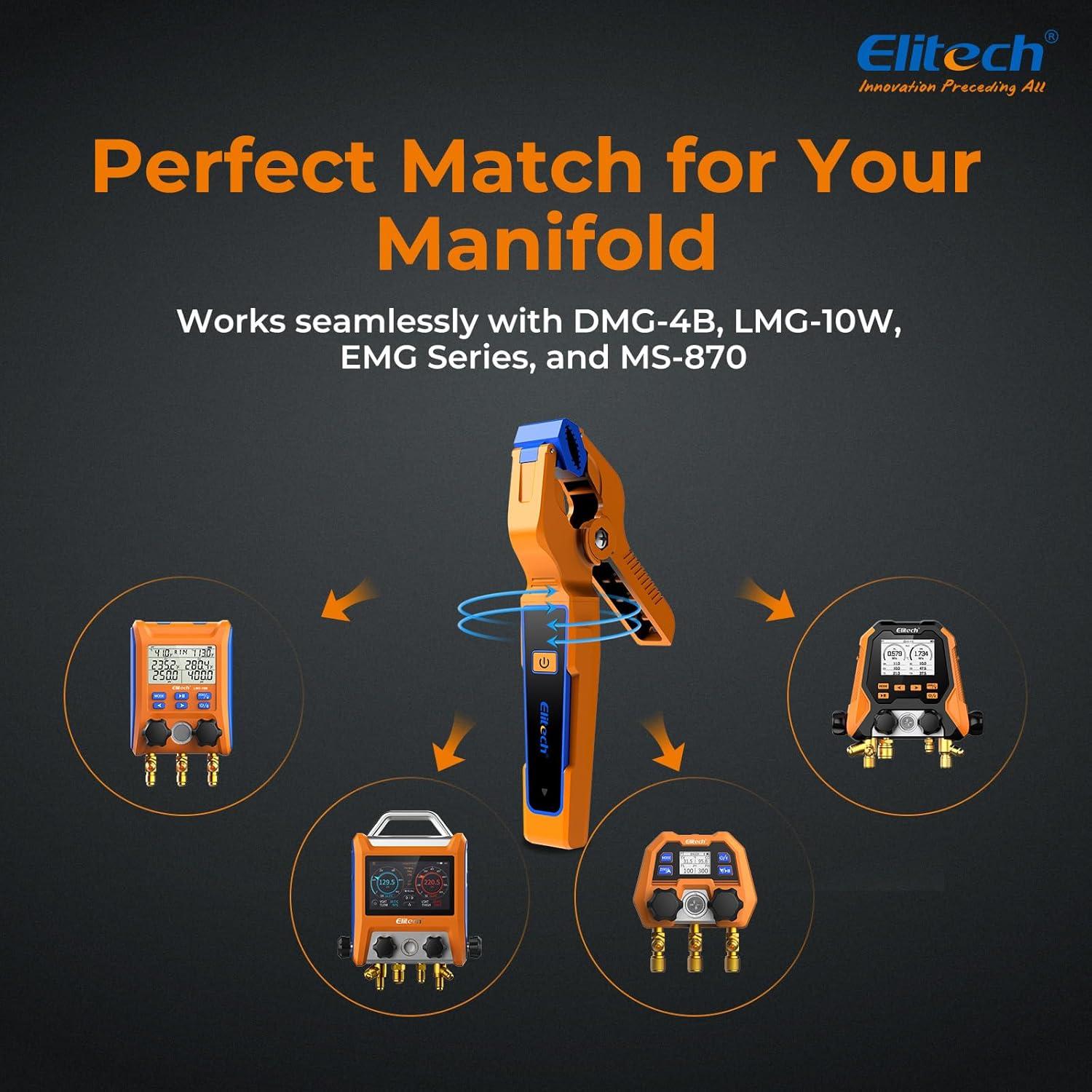 Pinza de Temperatura Inalámbrica Elitech IPT-01 - Termómetro Tipo T