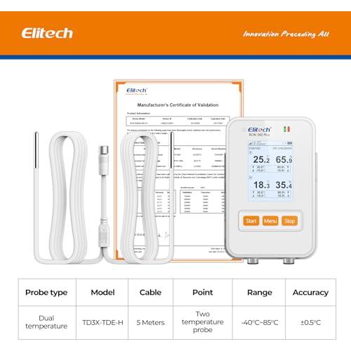 Registrador de Datos de Temperatura y Humedad Elitech RCW-360Plus